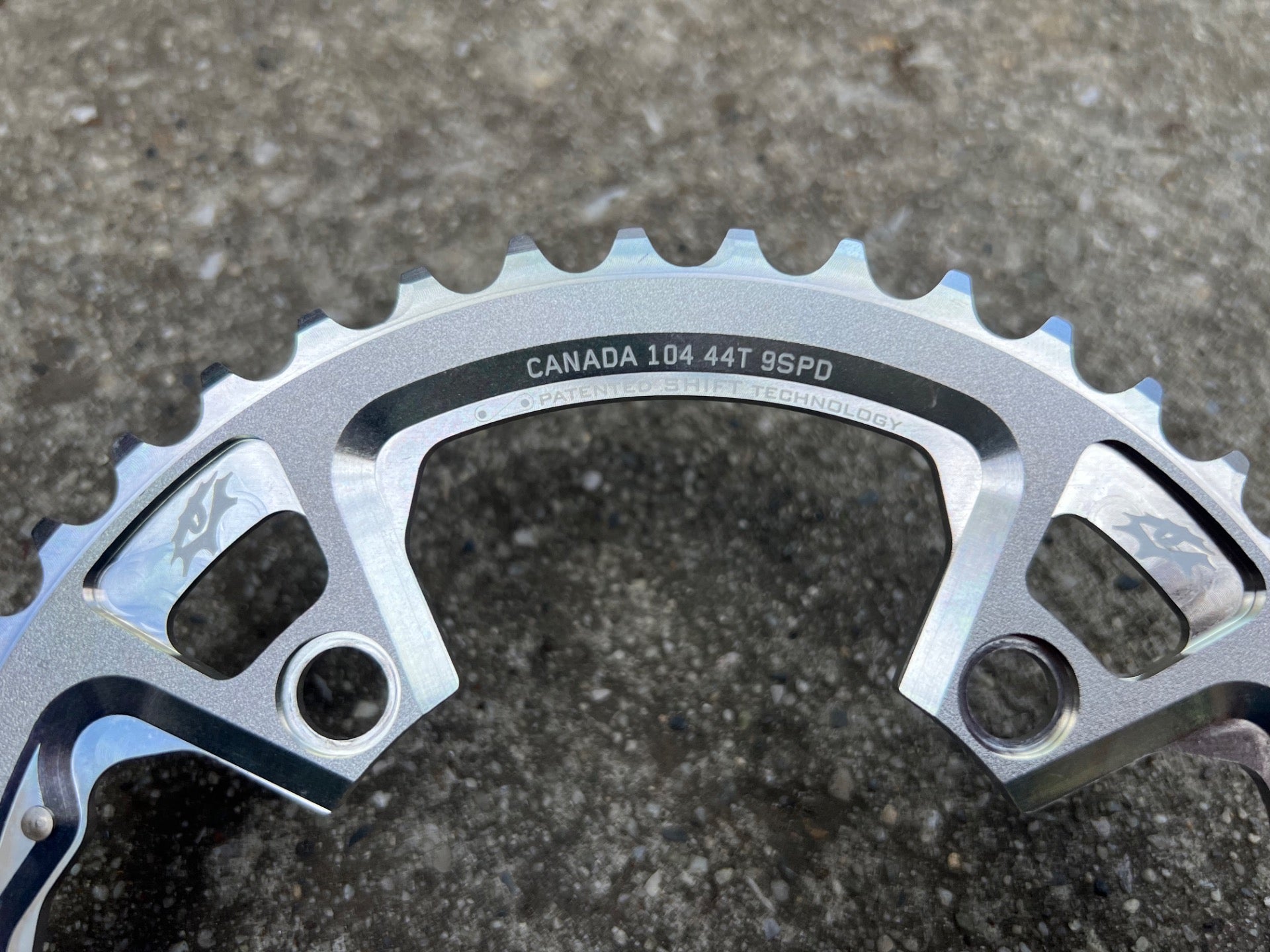 NOS NEW Raceface 104BCD 44T Chainring 9 Speed Vintage MTB Silver Mountain Bike - Image 3