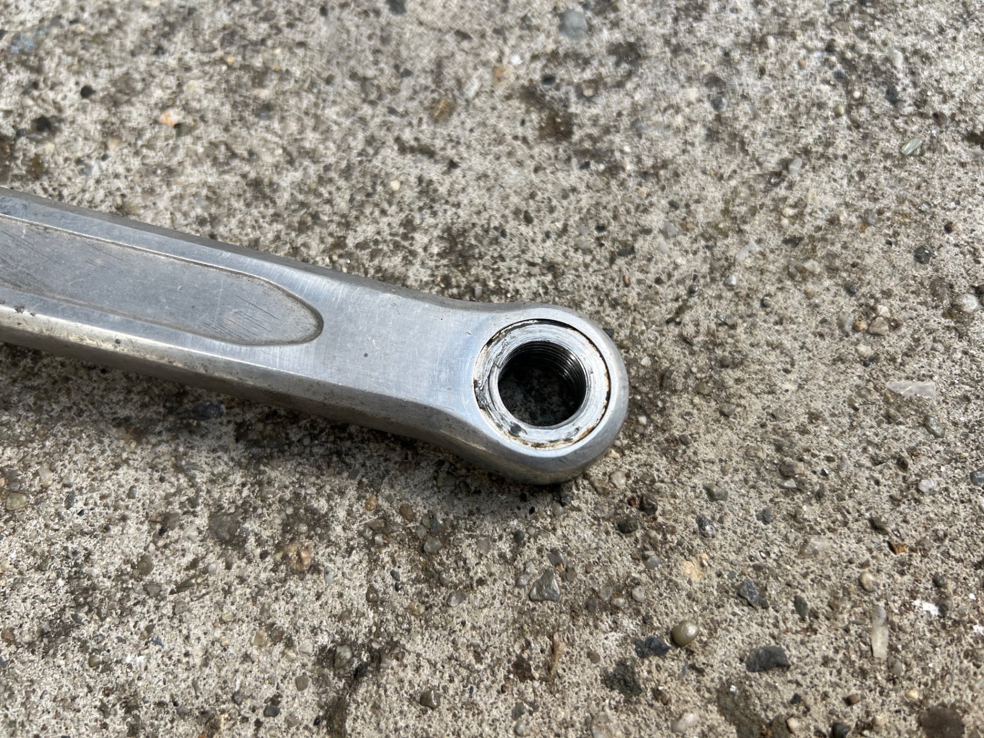 TA T.A. 170mm Crankset 50.4BCD 5 Bolt Vintage Cyclotourist Retro Touring Silver  - Image 9