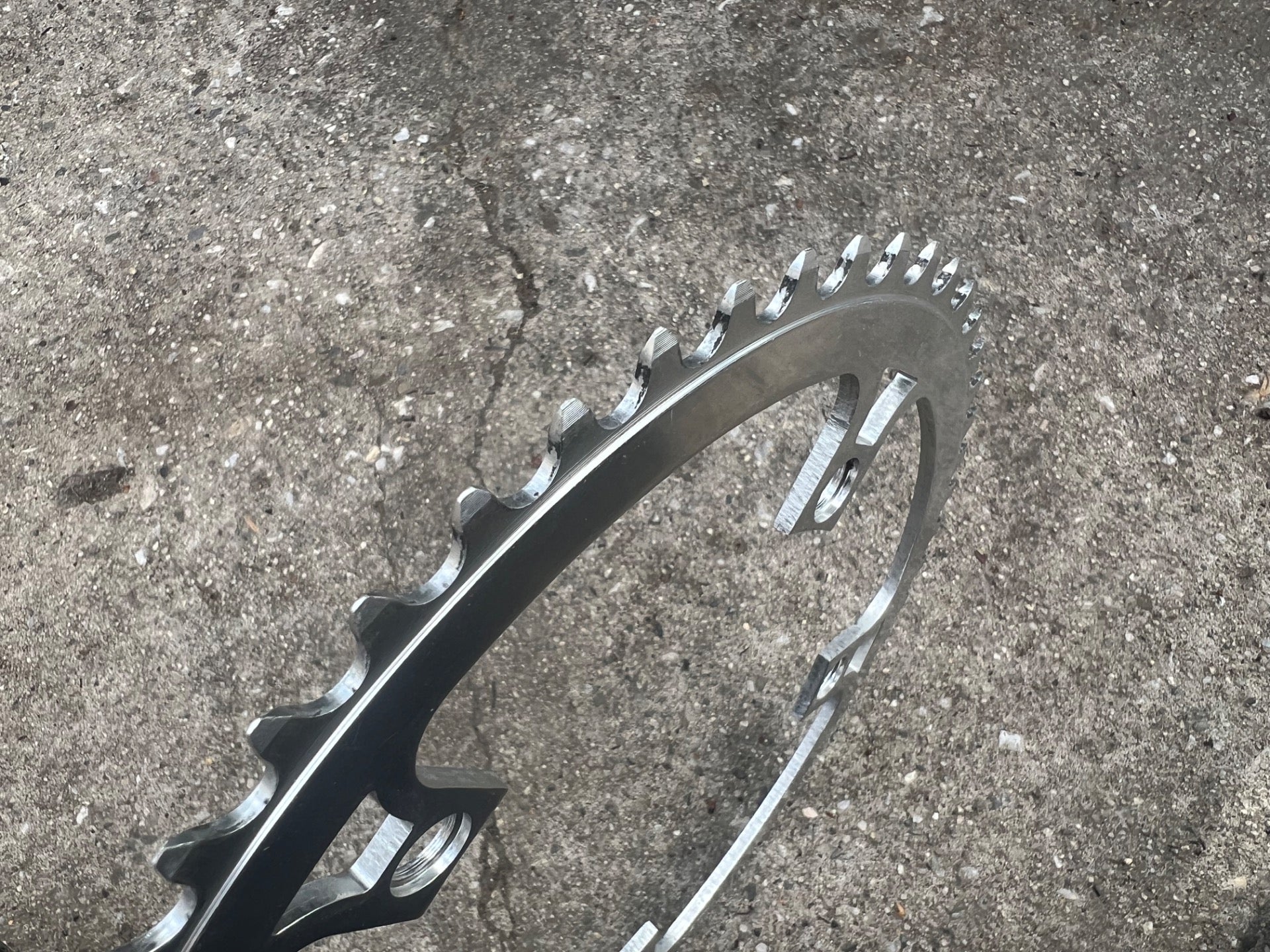 VGC Avocet 144 BCD 54T 3/32 Chainring Vintage Retro Road Track Silver Big 5 Bolt - Image 3