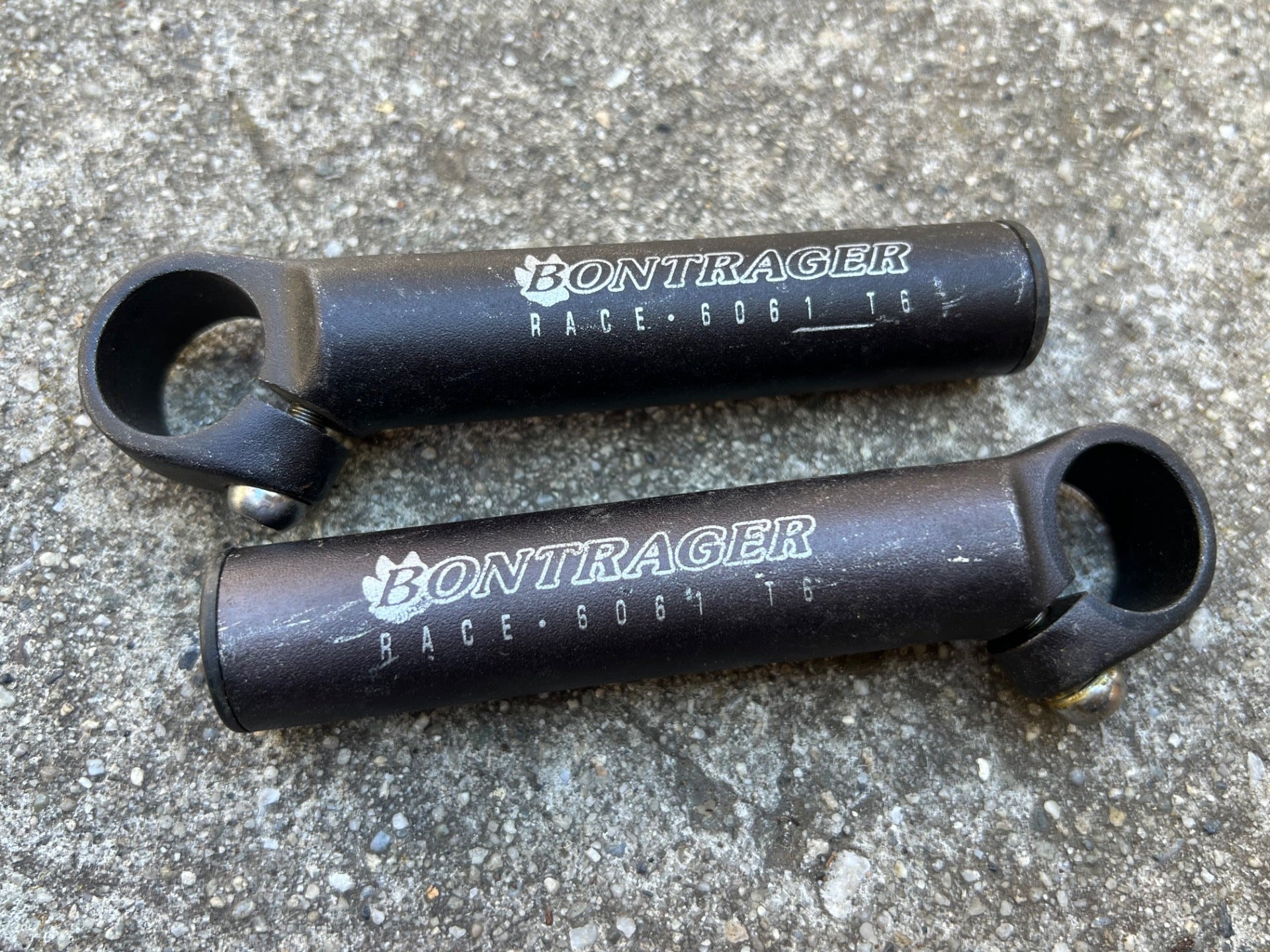 Bontrager Race 6061 T6 Aluminum Bar Ends Vintage MTB Mountain Bike Black Retro - Image 3