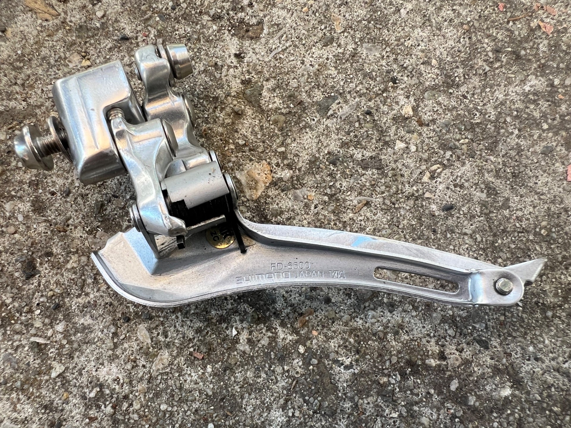Shimano Ultegra FD-6500 Braze On Front Derailleur 2x9 Bottom Pull Vintage Road  - Image 3