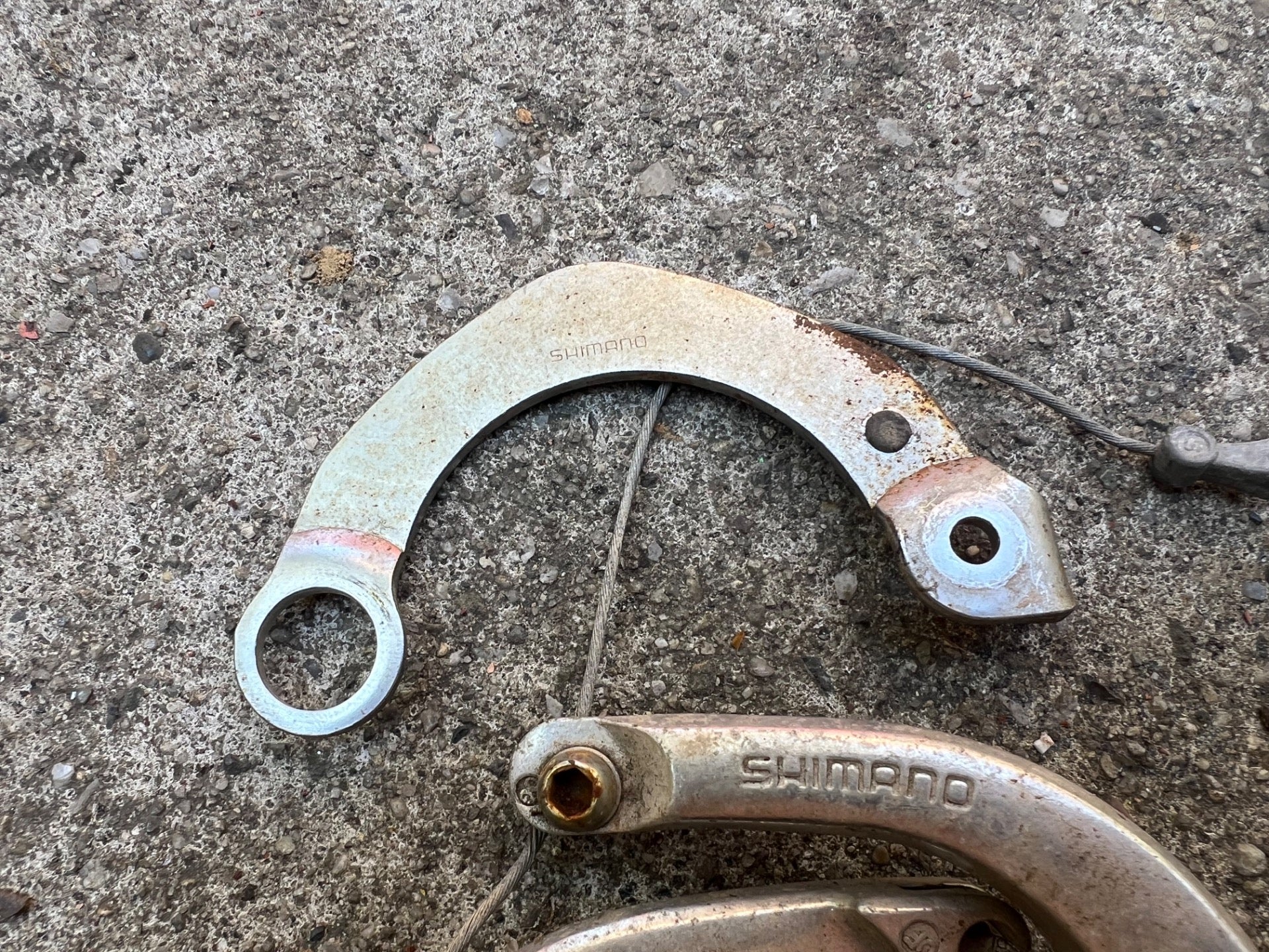 Shimano Exage BR-M453 U Brake Vintage MTB BMX Gray Mountain Touring Retro Rear  - Image 3