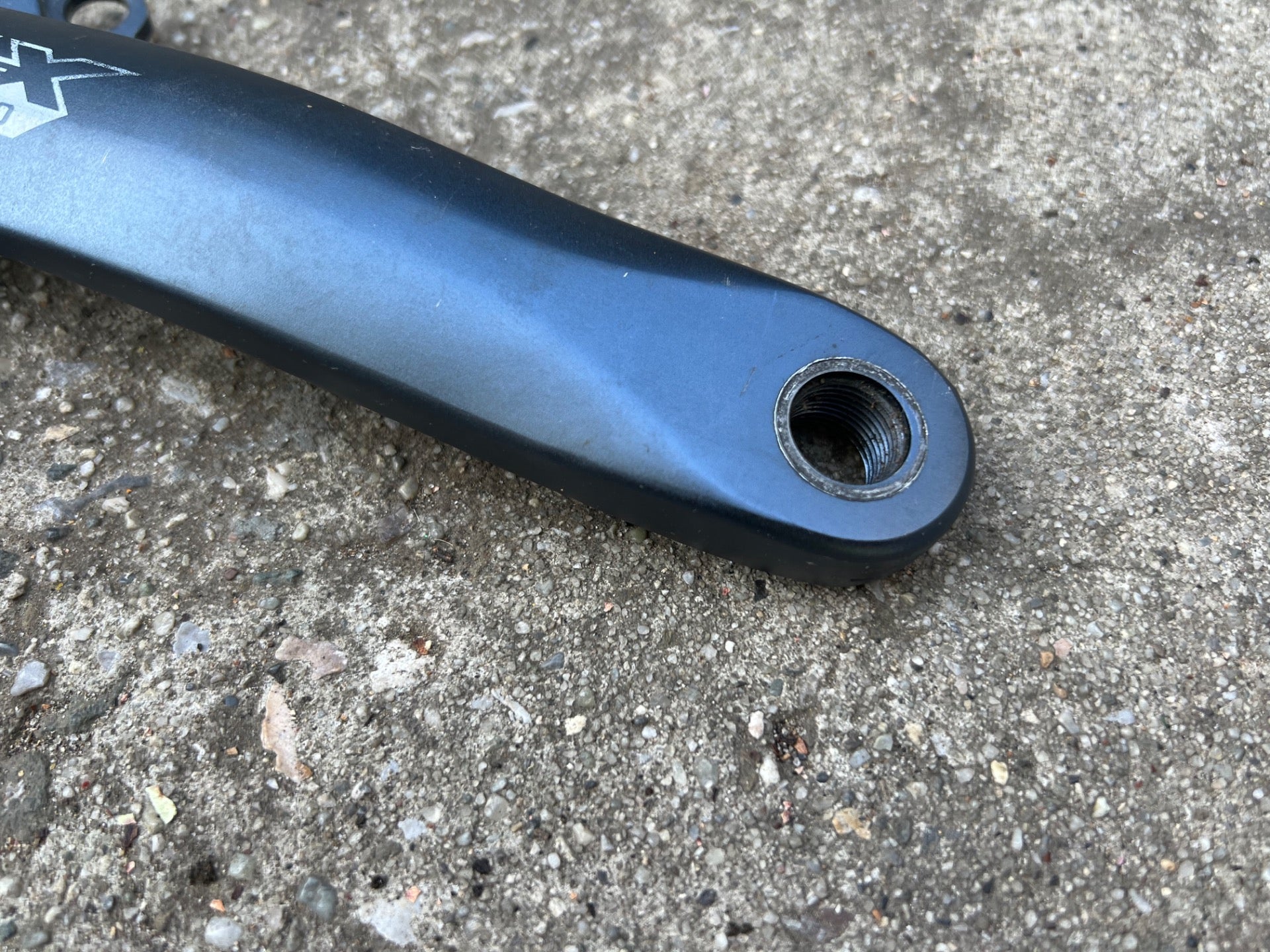 Shimano Deore LX FC-M571 170mm Crankset 104 BCD 4 Bolt Blue Vintage Triple MTB  - Image 5