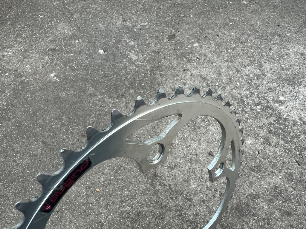 Sugino 130BCD 48T Tooth Chainring Silver Anodized Polished Road Bike Vintage  - Image 3