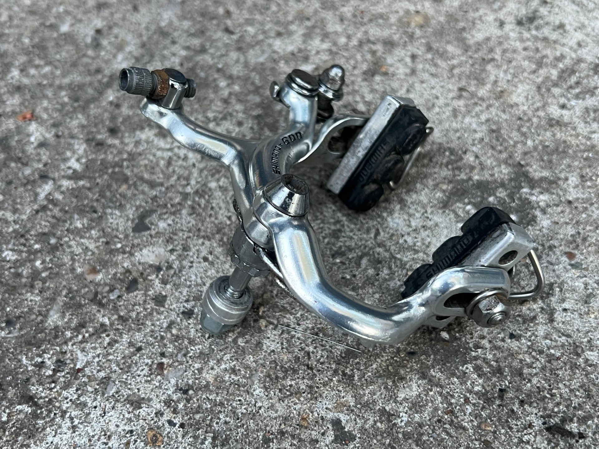 Shimano 600 Arabesque Rear Brake Caliper Side Pull Vintage Road Bike Retro  - Image 3