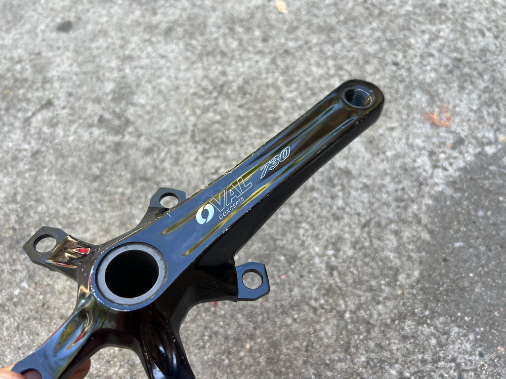 Oval Concepts 730 Crank Arms Cranks 170mm 110 BCD 5 Bolt Road Gravel Bike Black - Image 8