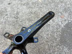 Used Oval Concepts 730 Crank Arms Cranks 170mm 110 BCD 5 Bolt Road Gravel Bike Black-Bicycle Bin