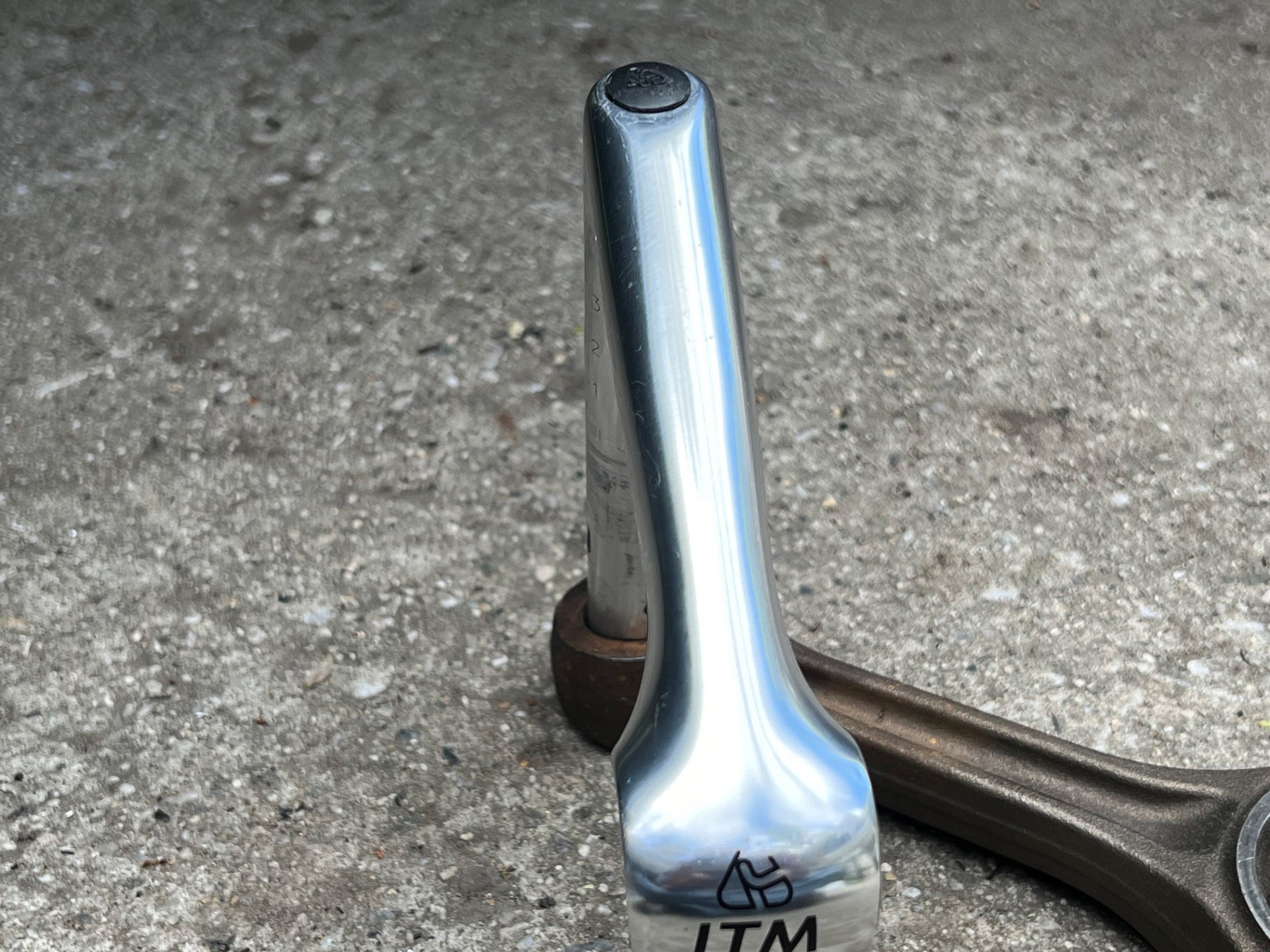 ITM 120x26.0mm Quill Stem 1” Vintage Retro Road Bike Silver Racing Anodized  - Image 4