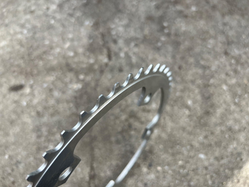 NOS Campagnolo 144 BCD 49T Chainring Vintage Retro Road Track Bike Silver Big - Image 3