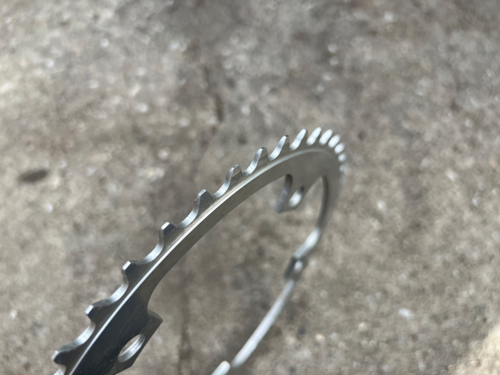 NOS Campagnolo 144 BCD 49T Chainring Vintage Retro Road Track Bike Silver Big - Image 3