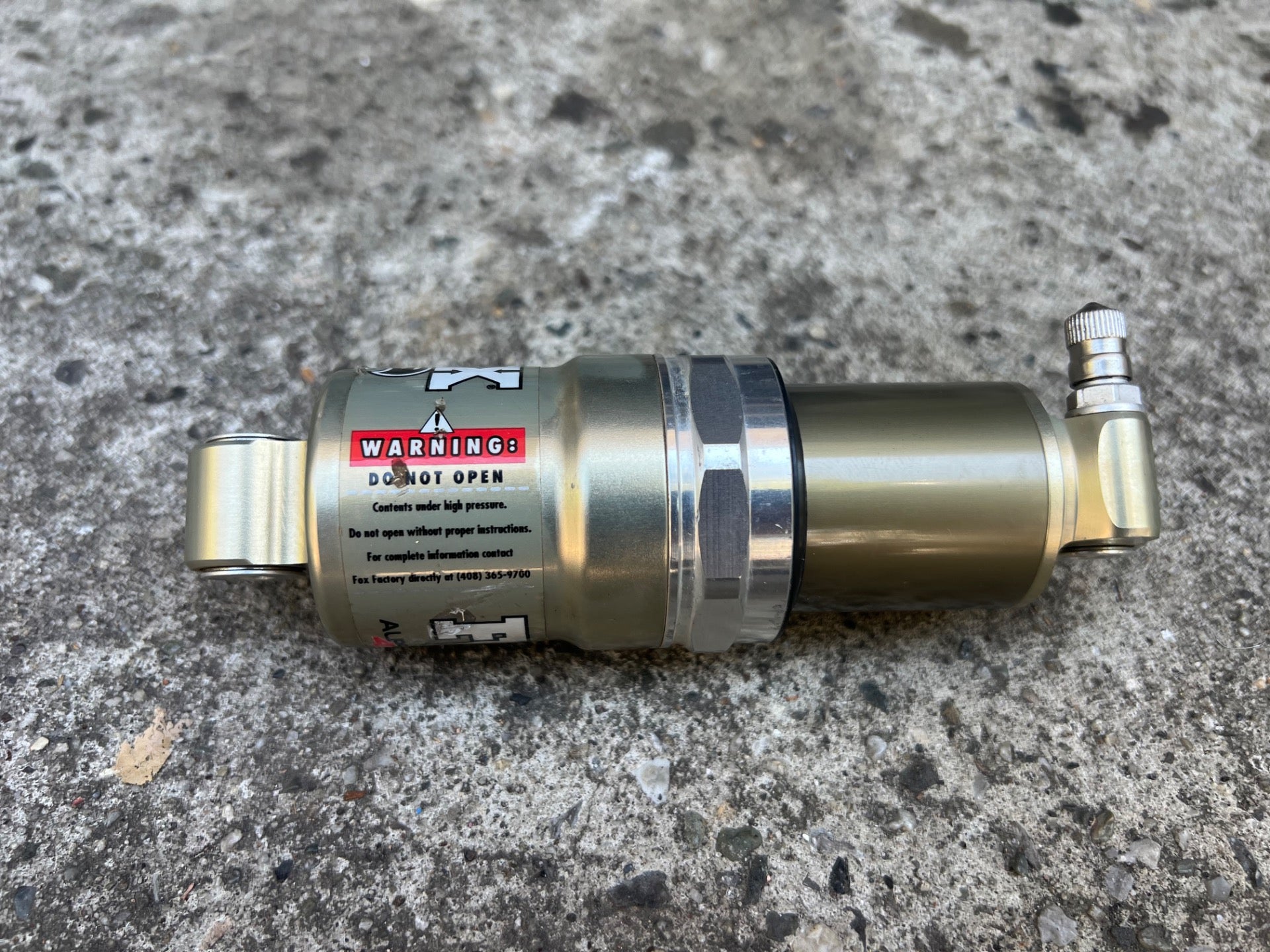 WORKING! FOX Alps 4 Rear Shock 5.5in Gold Silver Vintage MTB Suspension Mountain - Image 3