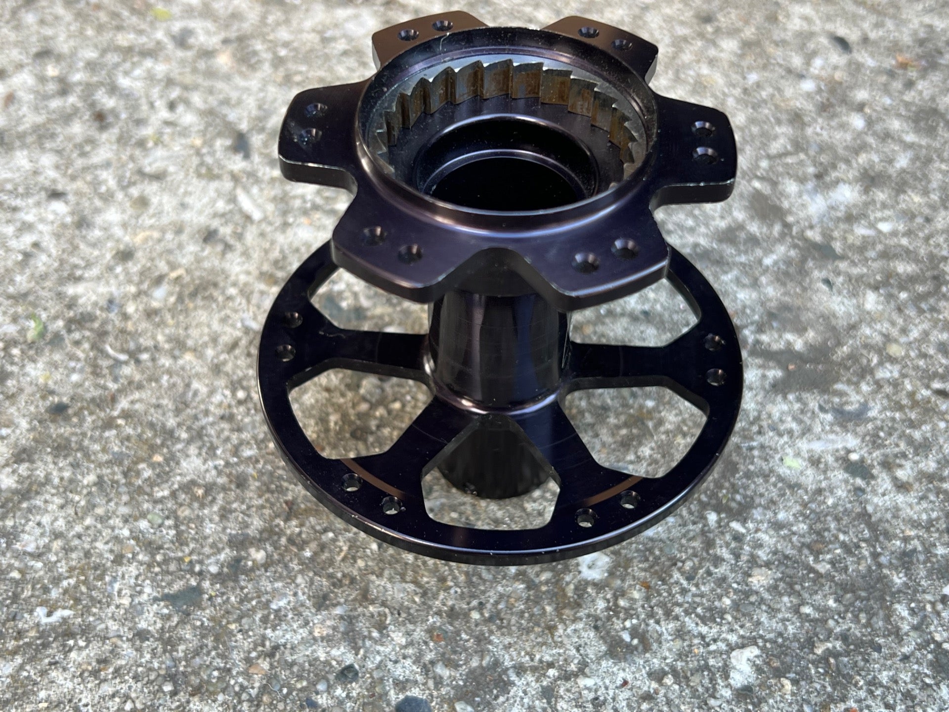 Rolf Prima 24H Rear Hub Shell Black Anodized Aluminum Road Bike Racing 130mm - Image 3