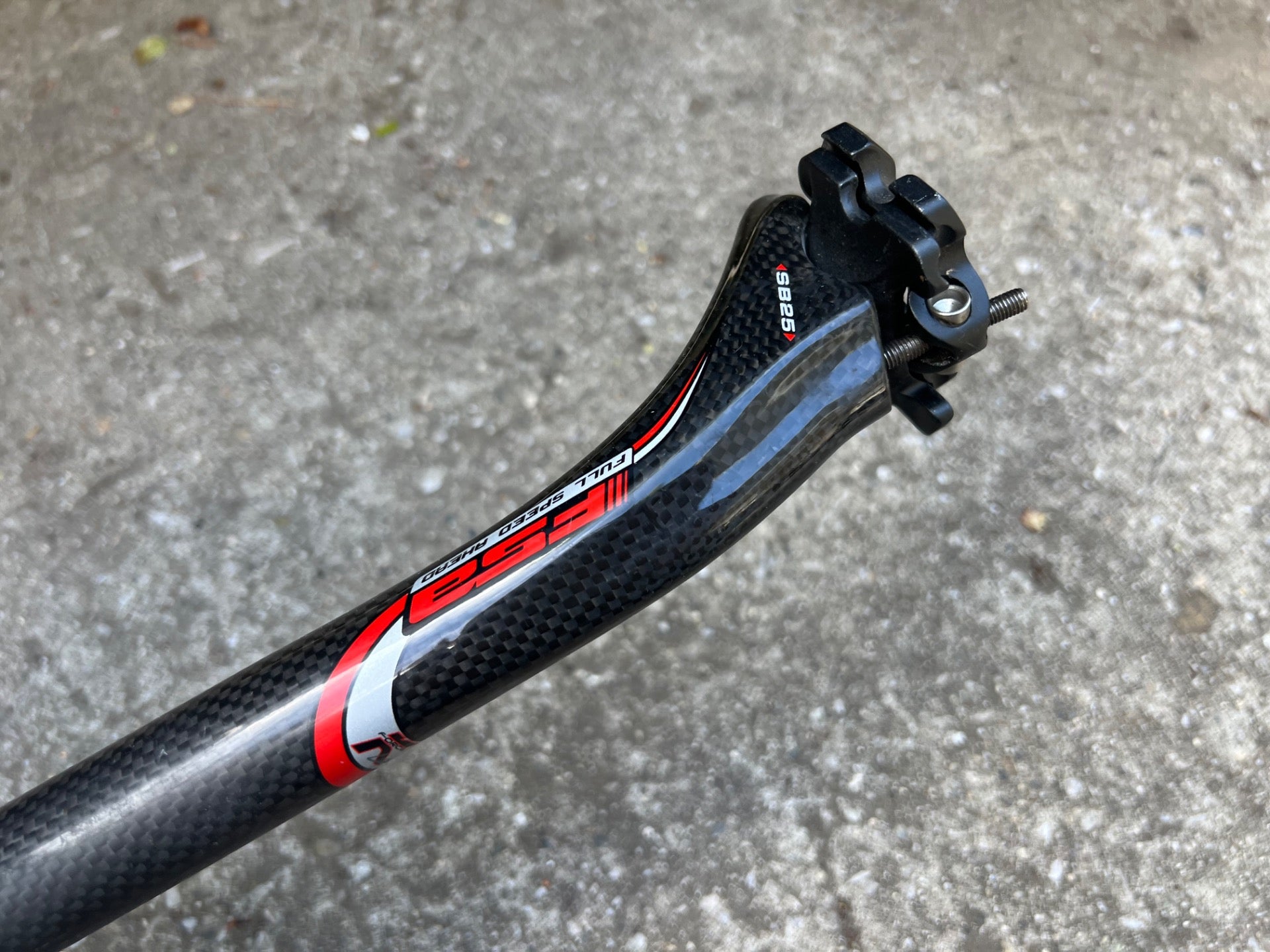 NICE FSA K-Force Light SB25 Carbon Seatpost 27.2x350mm Road Bike Black Racing  - Image 6