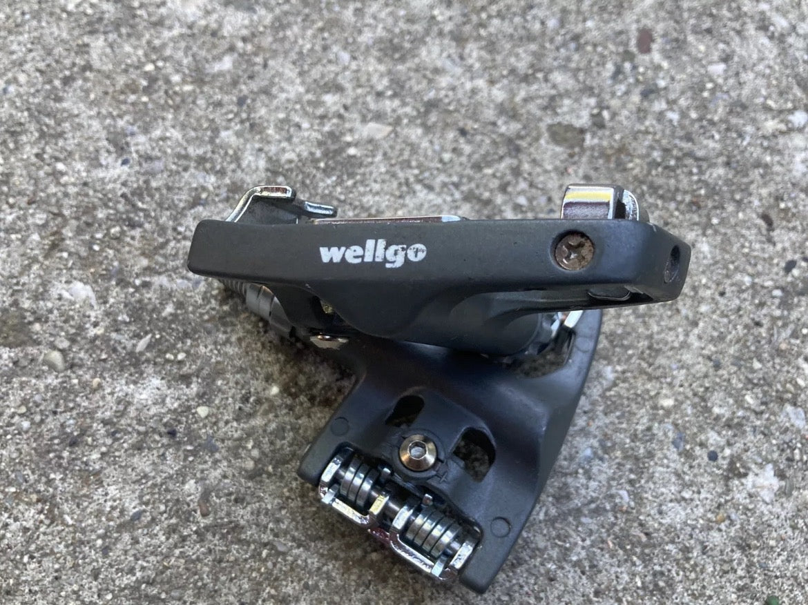 READ NOS NEW Wellgo Clipless SPD-R Road Gravel CX XC MTB Trail Pedals Gray - Image 3