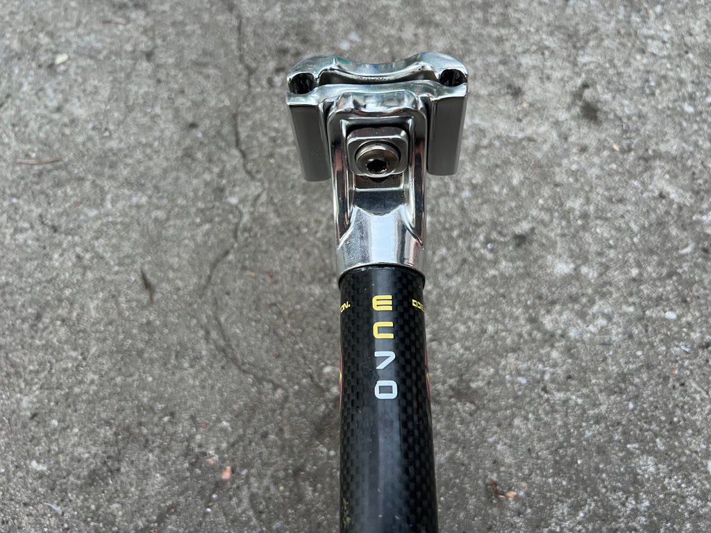 Easton EC70 Carbon Seatpost 27.2x300mm Vintage MTB Road Bike Black Silver - Image 3