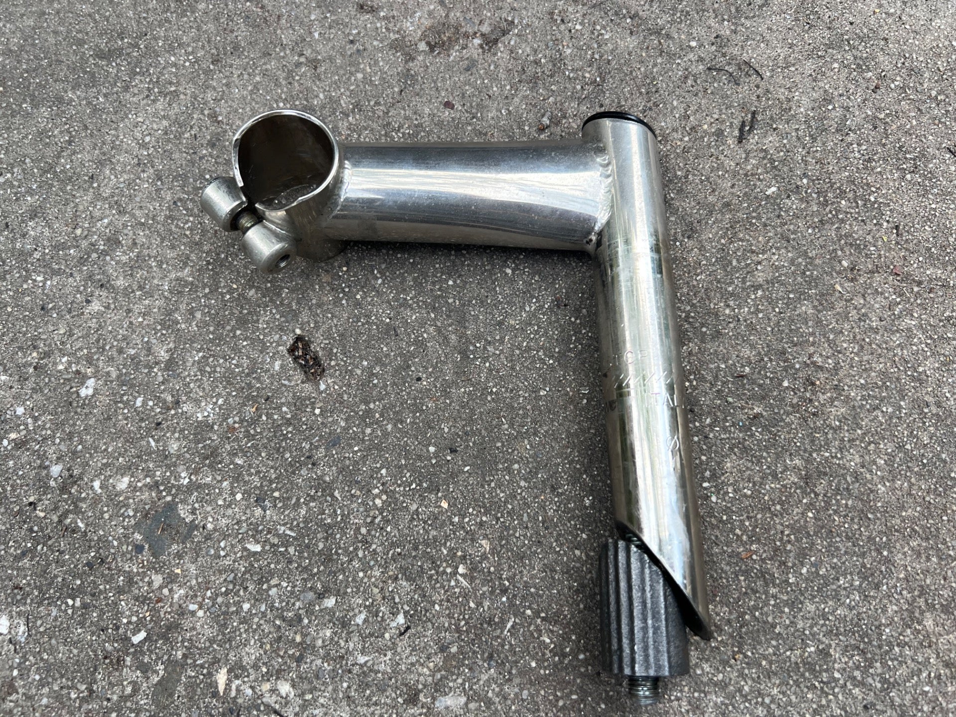 ITM Italmanubri Quill Stem 26.0x100mm 1in Straight Chrome Vintage Retro Road  - Image 3