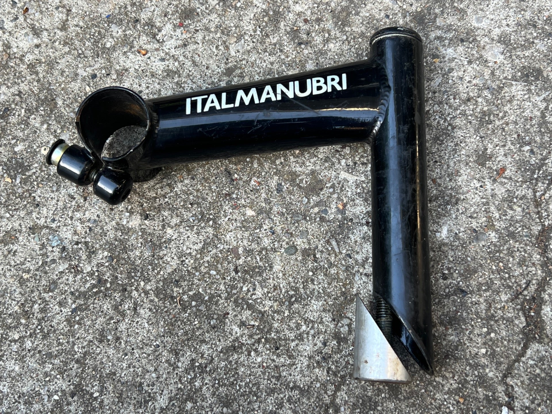 ITM Eclypse 25.4x120mm 1in Quill Stem Vintage Road Black Italmanubri Track 22.2 - Image 3