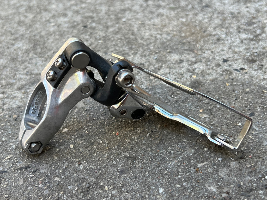 Used Shimano Deore XT FD-M737 31.8mm Top Pull Front Derailleur Triple 3x8 Vintage-Bicycle Bin