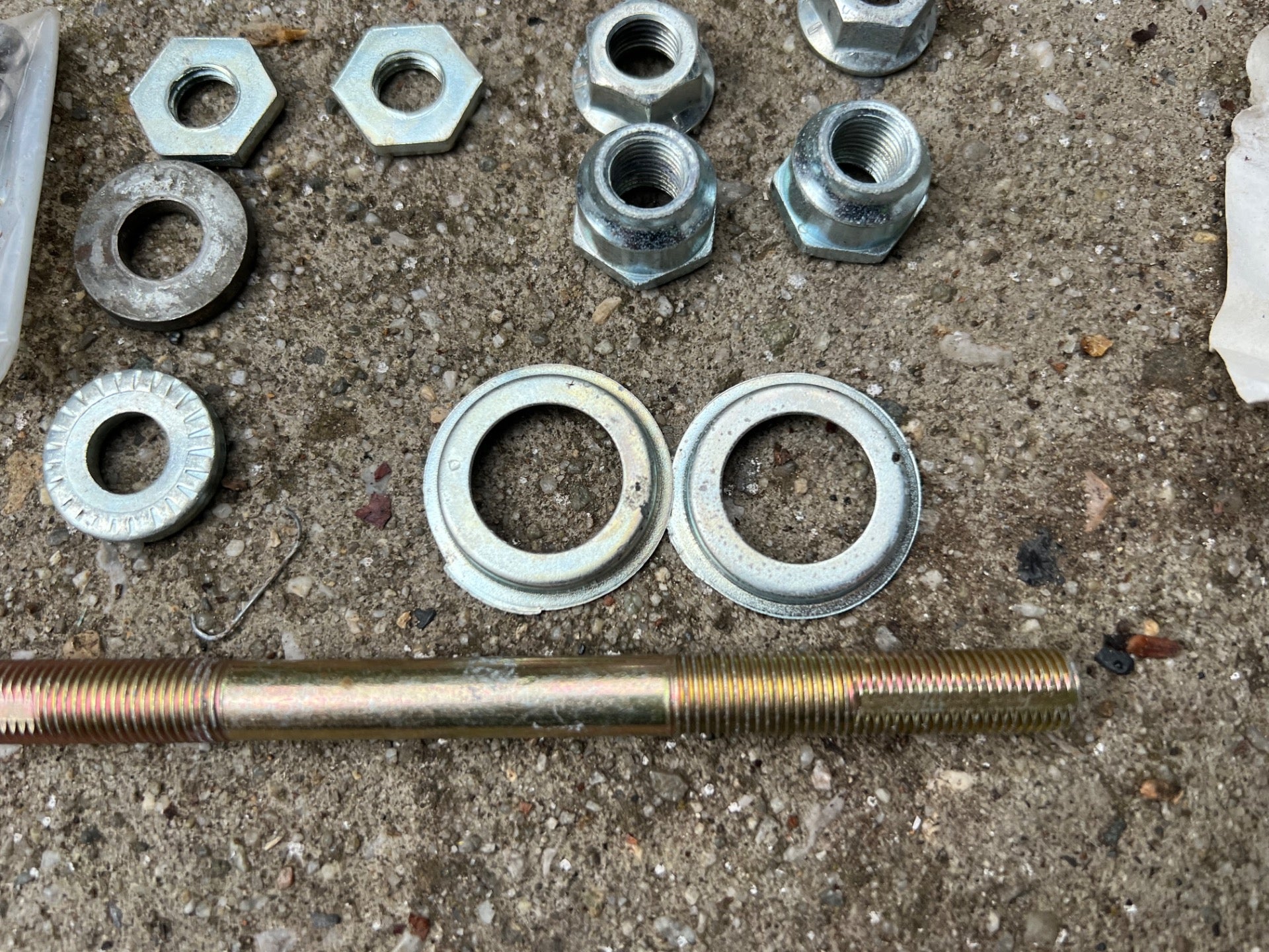 NOS Skyway Tuff Wheel 1 & 2 Axle Bearing Rebuild Kit With Nuts Seals - Image 3