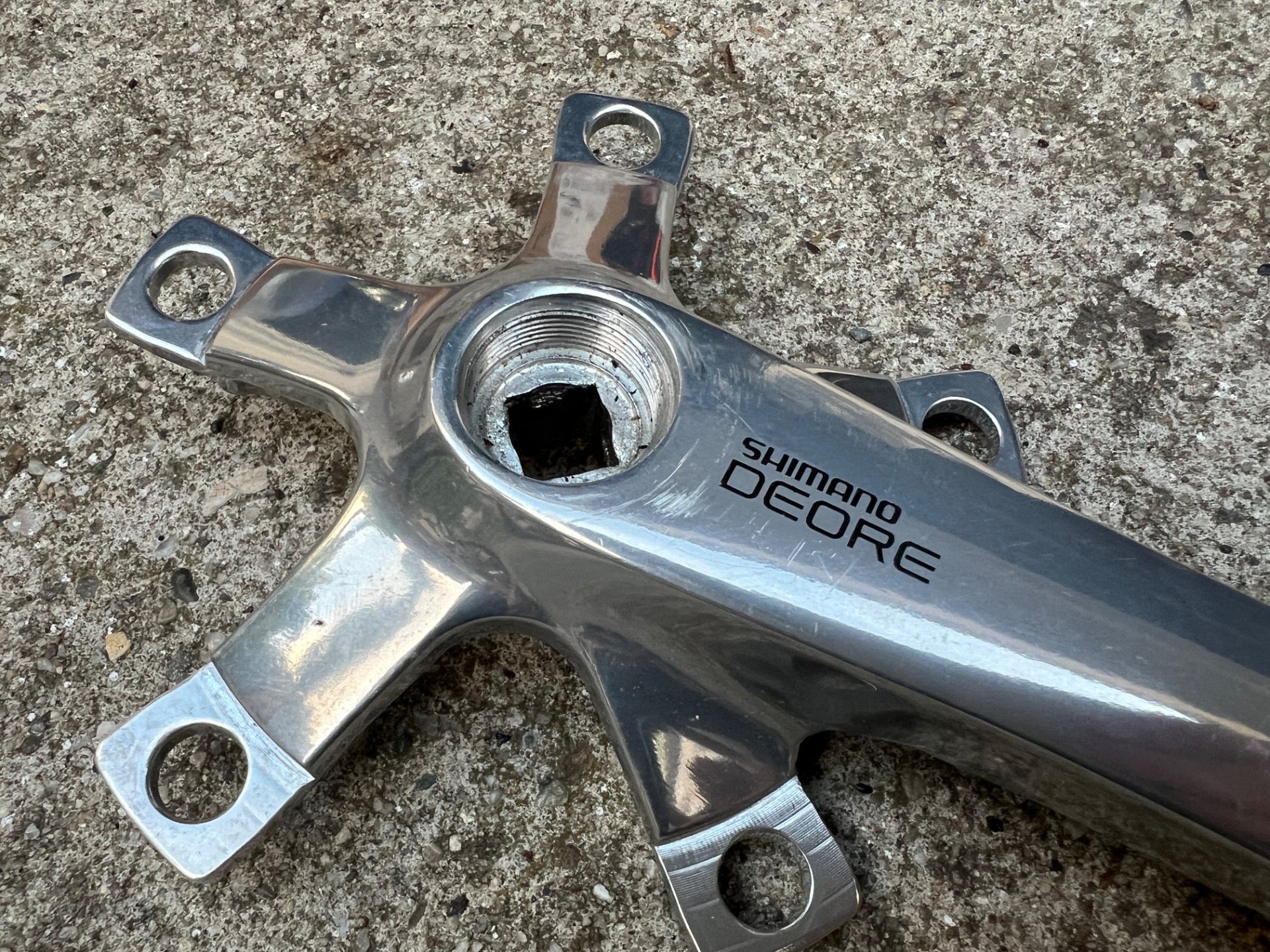 Shimano Deore FC-MT60 170mm Cranks 110/74 BCD Vintage Retro Mountain Bike MTB   - Image 5