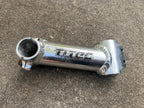 Used Titec 125x25.4mm Threadless Stem 1 1/8” Silver Aluminum MTB Mountain Bike 7 Deg-Bicycle Bin