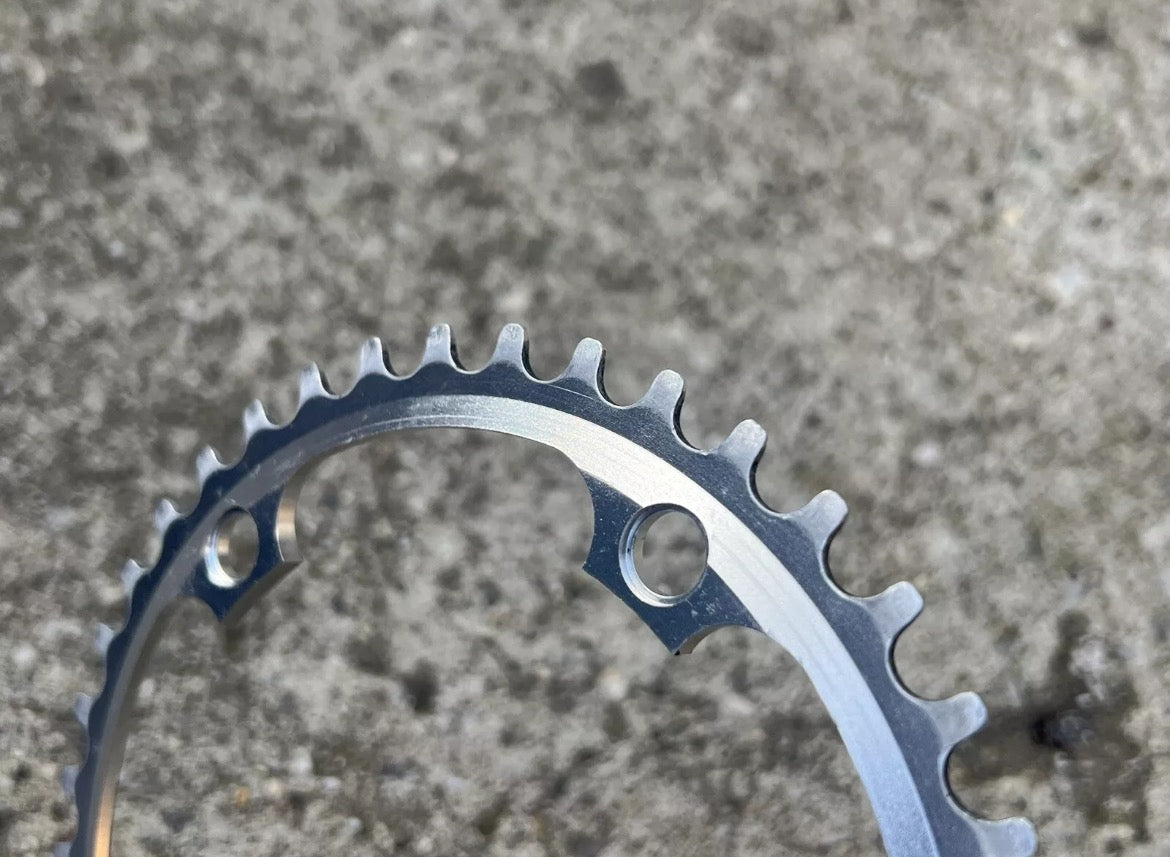 LOW MILES Salsa 40T 130BCD Chainring Silver Tooth 7075-T6 Aluminum Road Gravel - Image 3