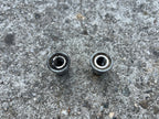 Used Raleigh Axle Nuts 3/8”x26TPI 9.5 Chrome Red R Logo Hub Vintage Retro Bike-Bicycle Bin