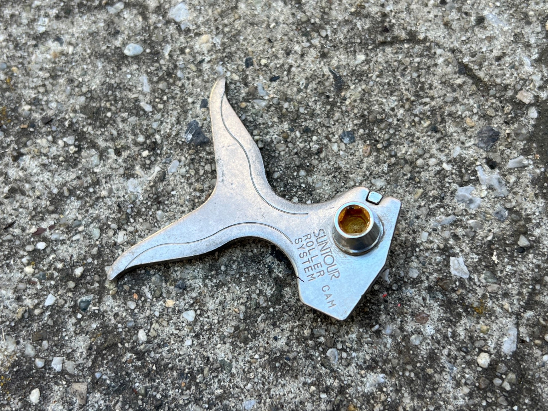 Suntour Roller Cam Brake Center Hanger Piece Silver Chrome Vintage Retro MTB   - Image 3