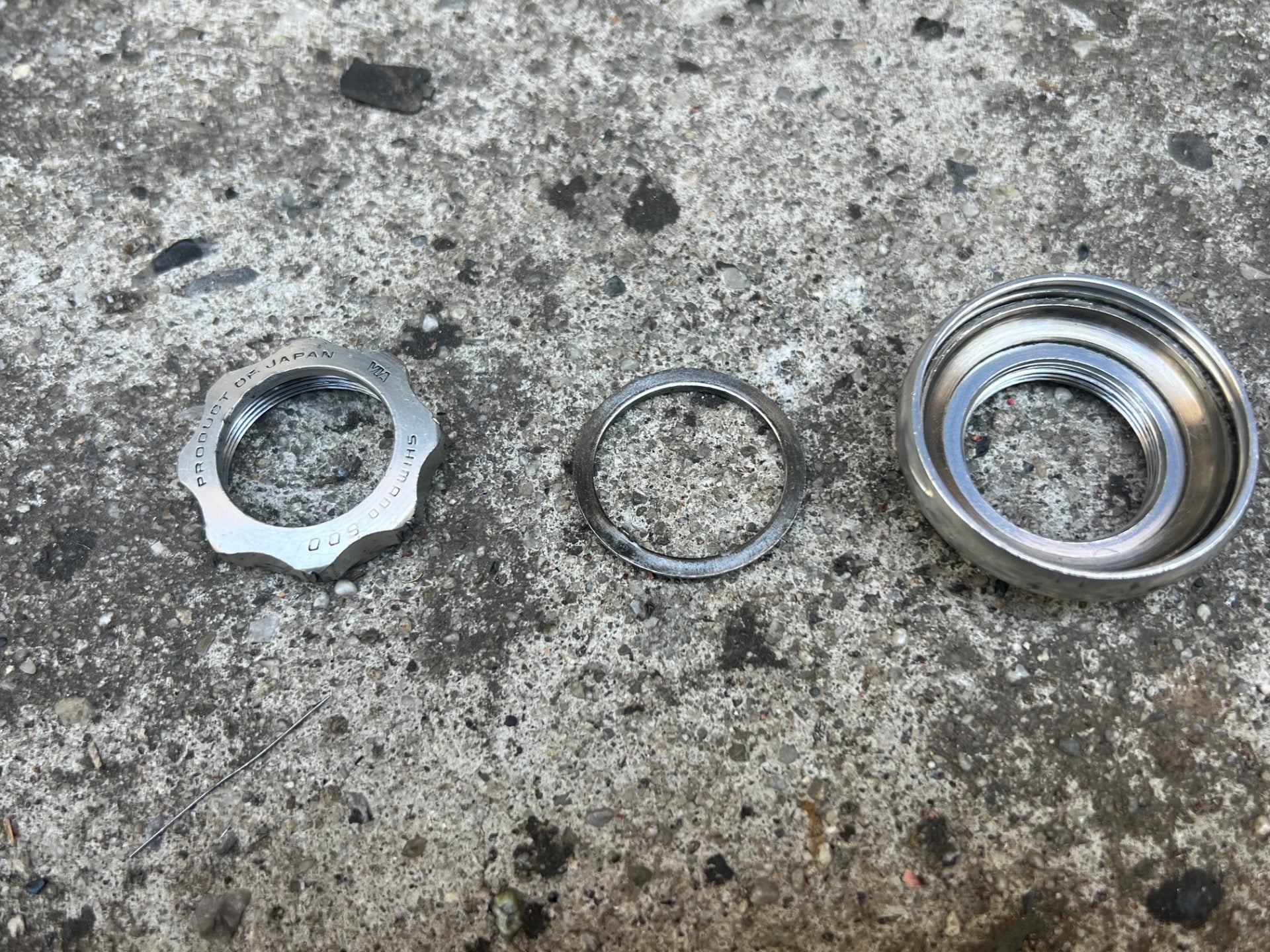 Shimano 600 1” Threaded Headset Silver Vintage Road Bike Aluminum Gray Touring  - Image 3