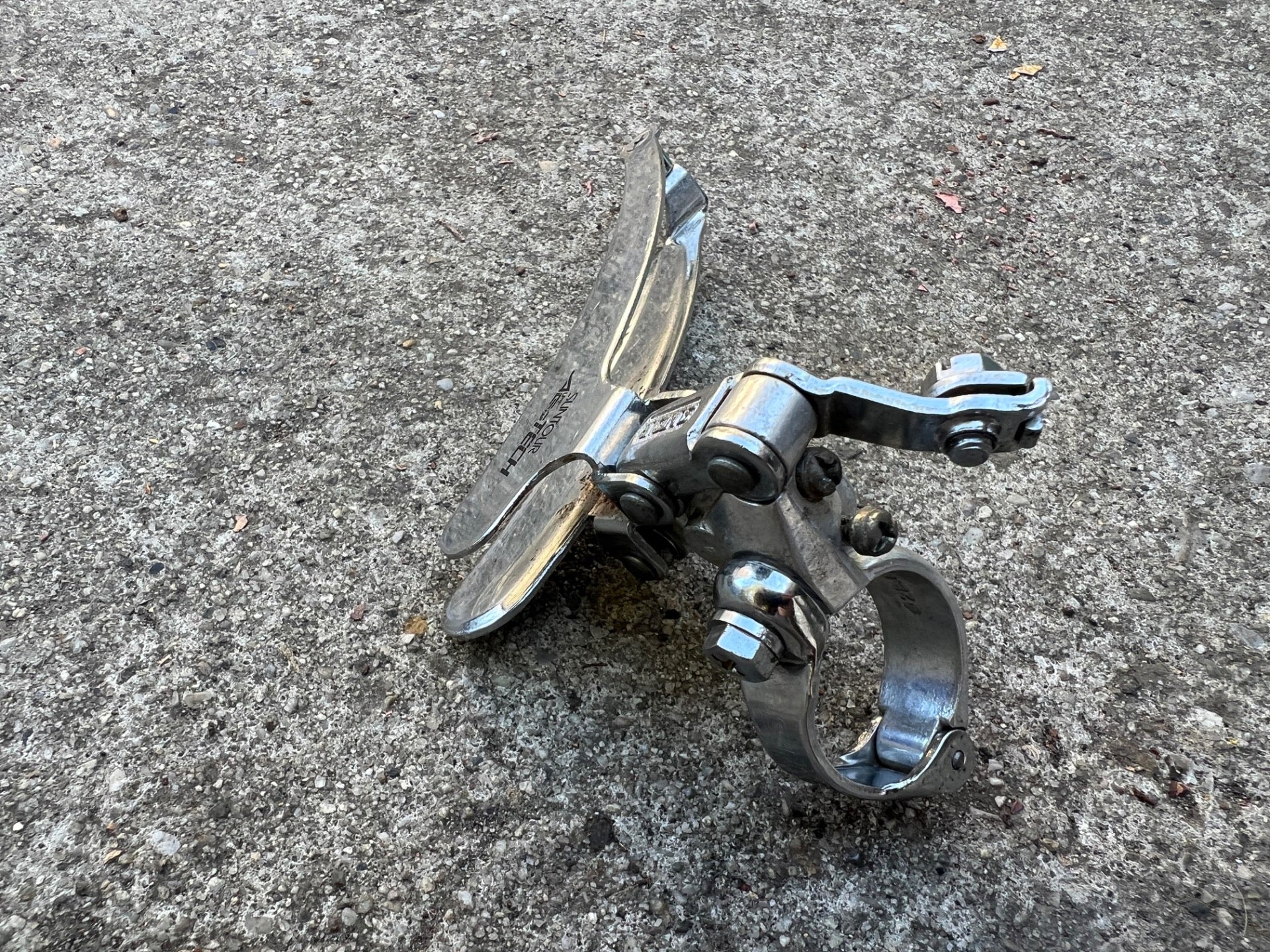 Shimano AG Tech 28.6mm Bottom Pull Double Front Derailleur Vintage Road Bike  - Image 3