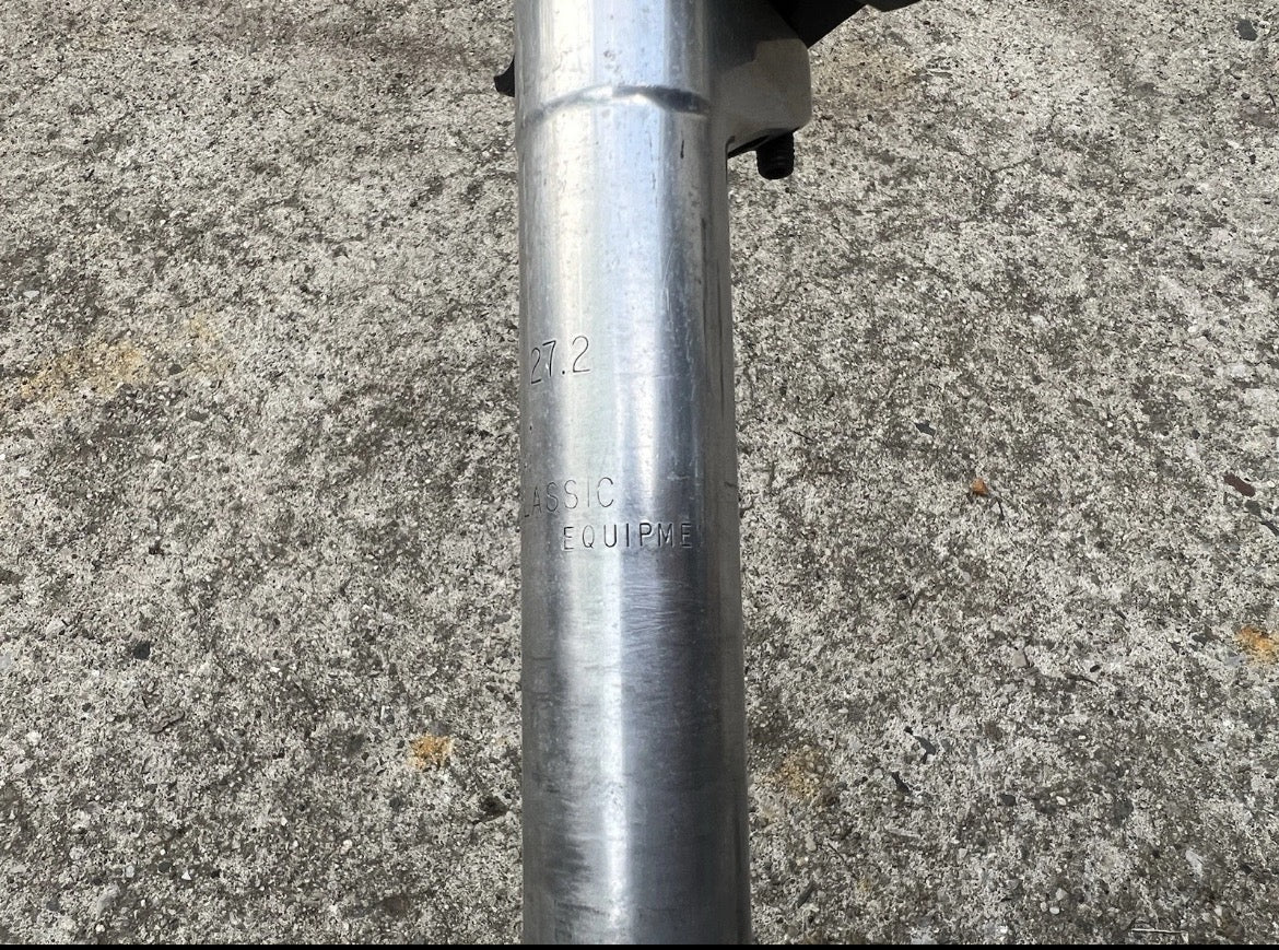 American Classic Seatpost 27.2x240mm Vintage MTB Mountain Bike ATB Retro Silver  - Image 3