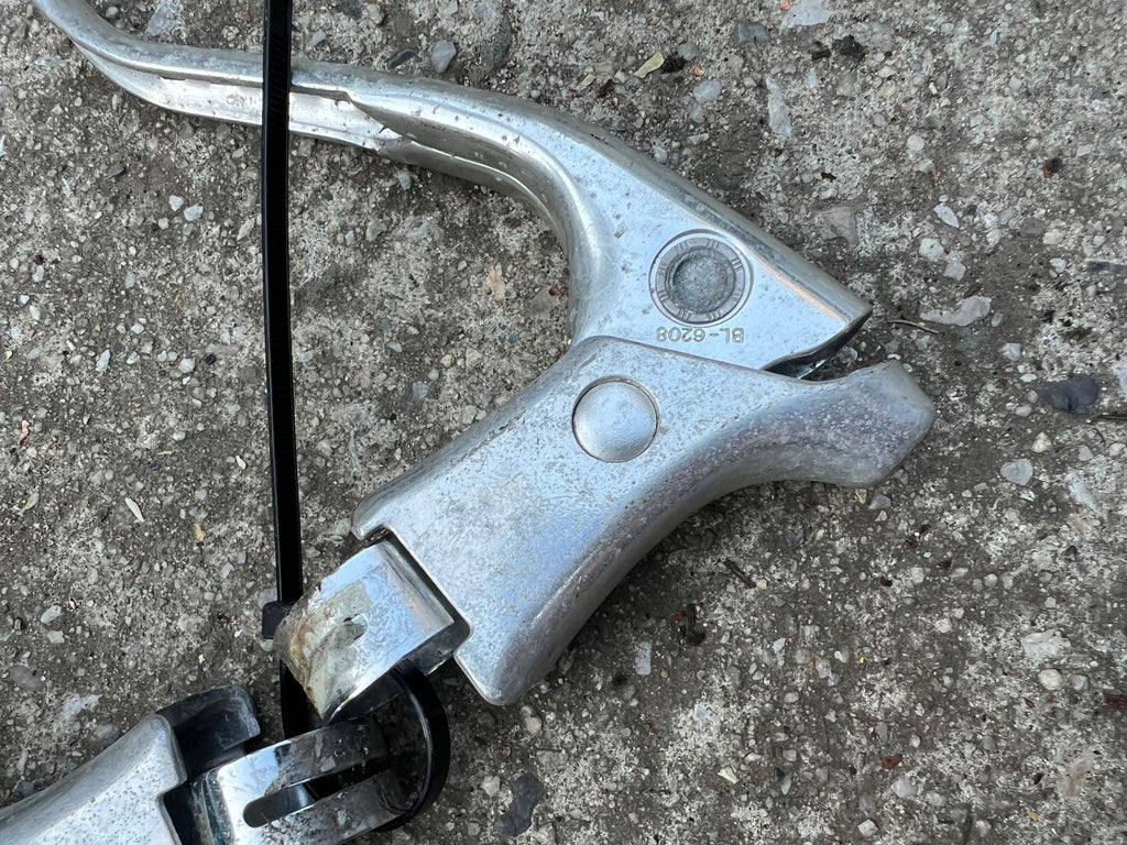 Shimano 600 BL-6208 Brake Levers Pair Vintage Retro Road Bike Drop Bar Silver  - Image 3