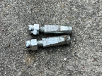 Used Raleigh Cotter Pins 9.5mmx41.7mm Vintage Chrome Crank Red Nuts Domed R Logo-Bicycle Bin