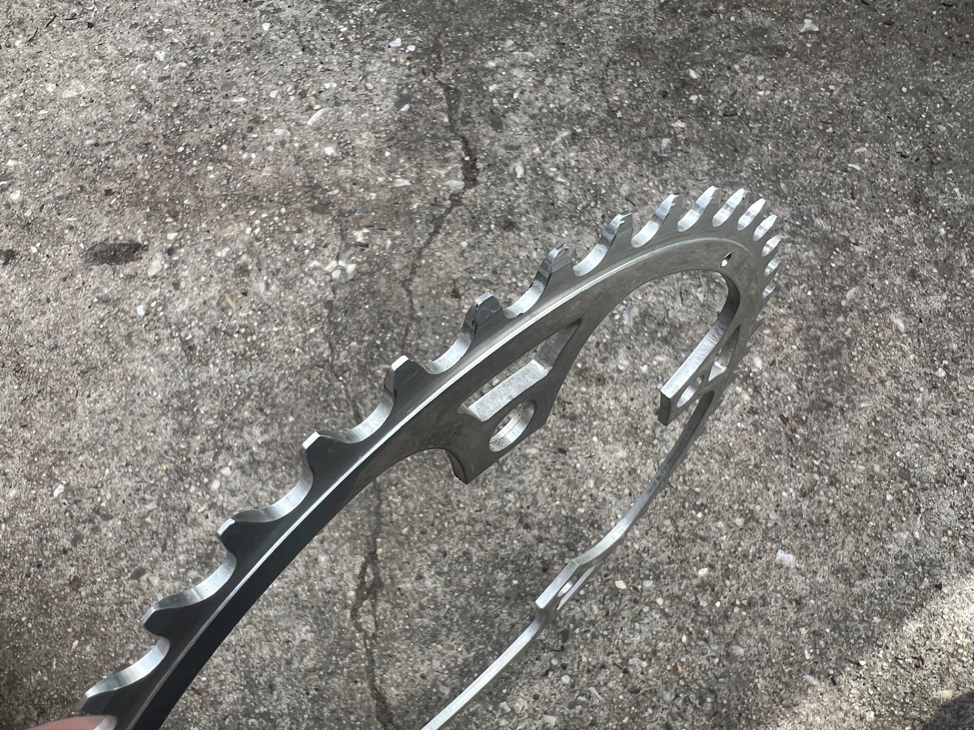 NOS Campagnolo 144 BCD 50T Chainring Vintage Retro Road Track Bike Silver Big  - Image 3