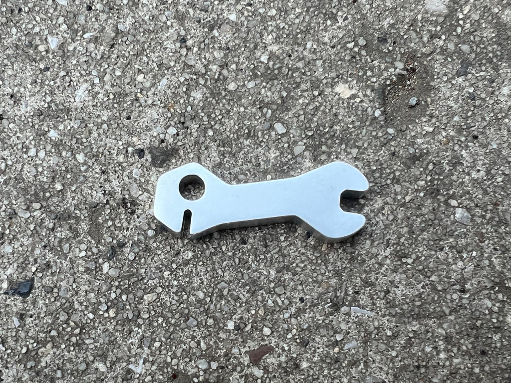 NEW Shimano Bladed Spoke Wrench 4.4mm For Shimano Wheels Silver Aluminum Tool  - Image 3