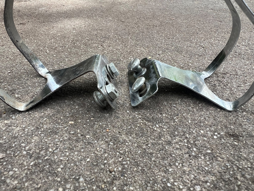 Used Specialized Toe Clips Size Small Vintage Retro Eroica Chrome Steel Road Bike-Bicycle Bin