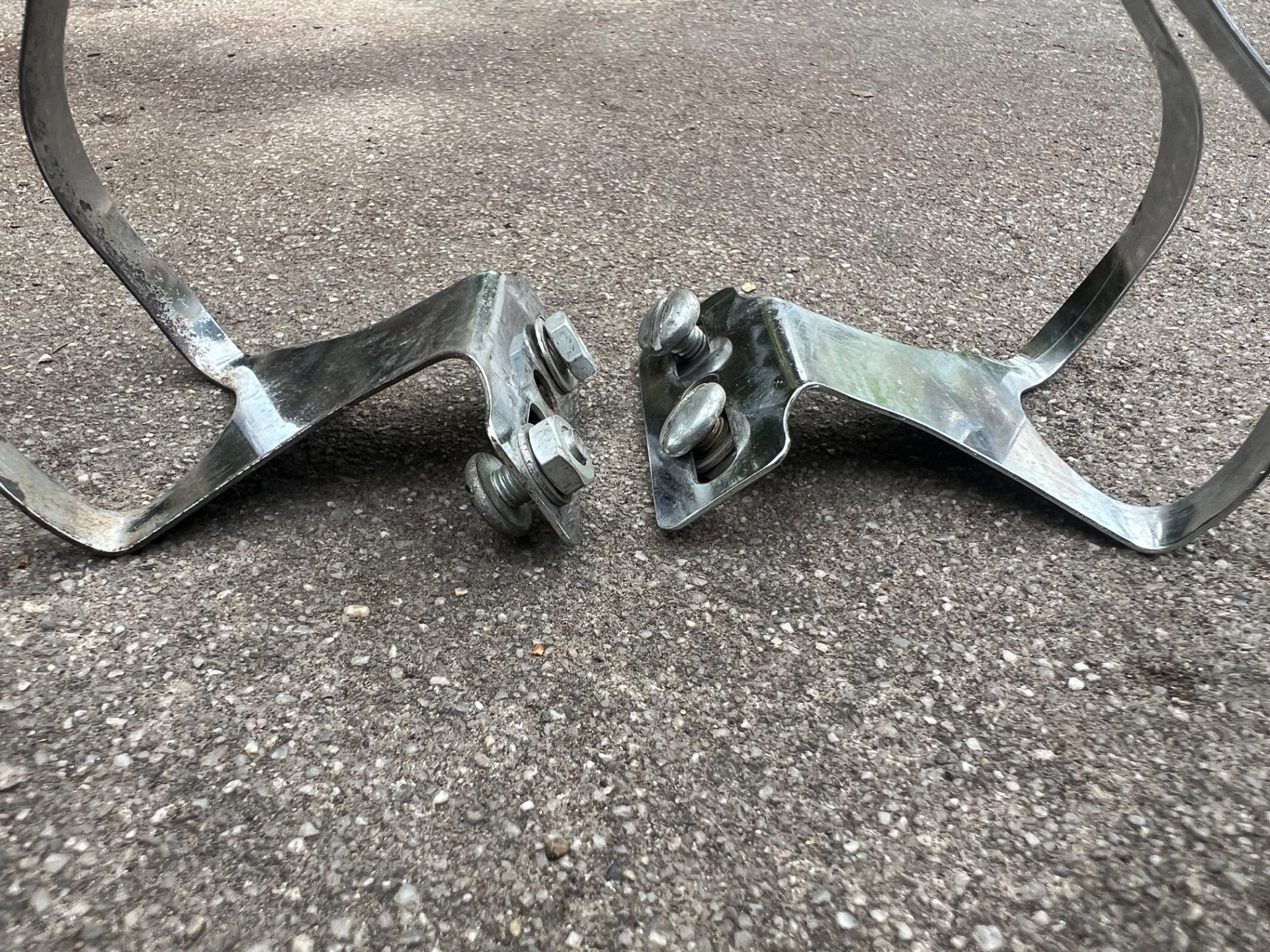 Specialized Toe Clips Size Small Vintage Retro Eroica Chrome Steel Road Bike  - Image 3