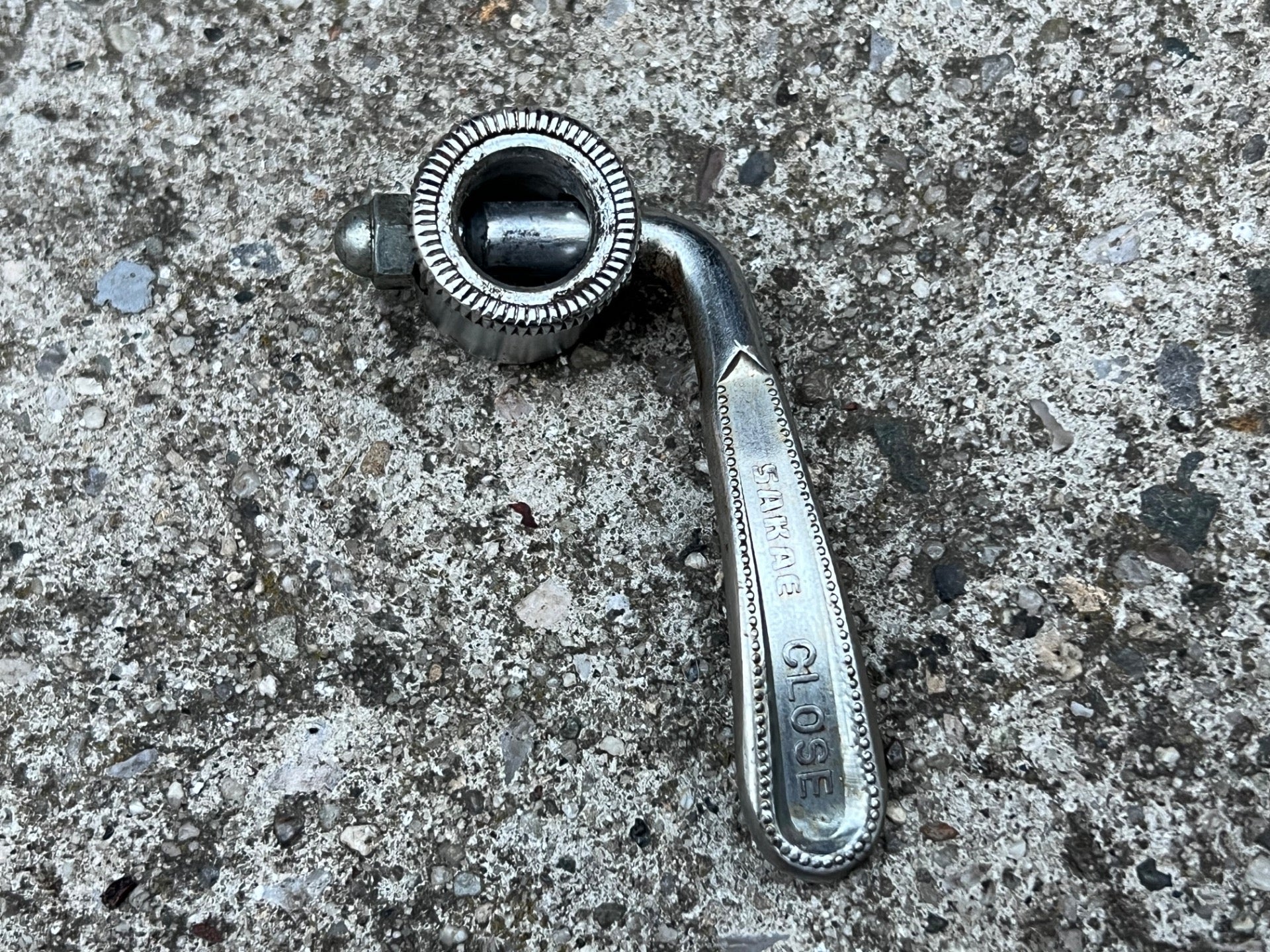 Vintage Sakae Quick Release Skewer & Head Road Touring Bike Steel Chrome Retro  - Image 3