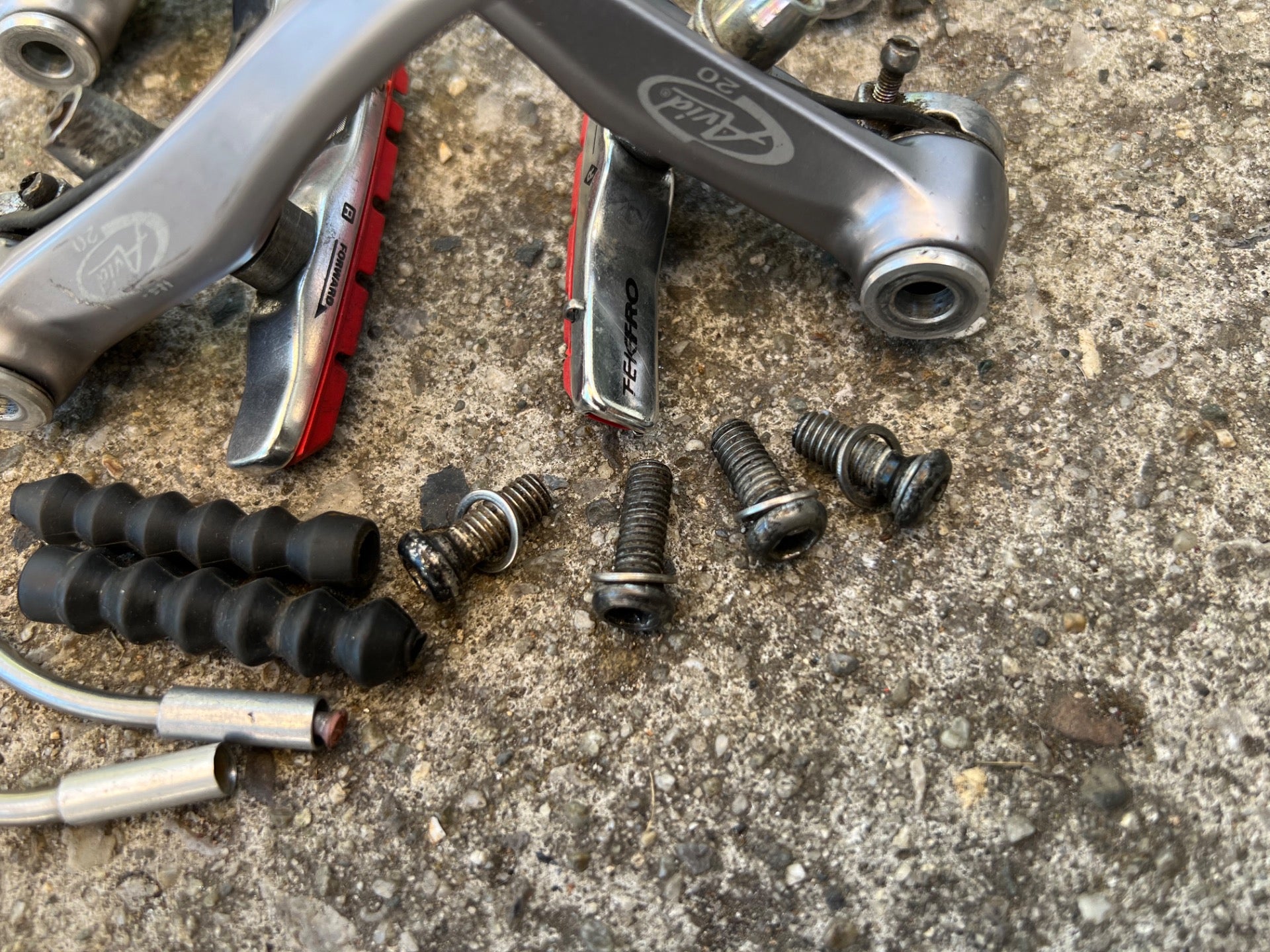 Avid 2.0 Brake Set V Brakes Vintage MTB Mountain Bike XC Gray Retro  - Image 3