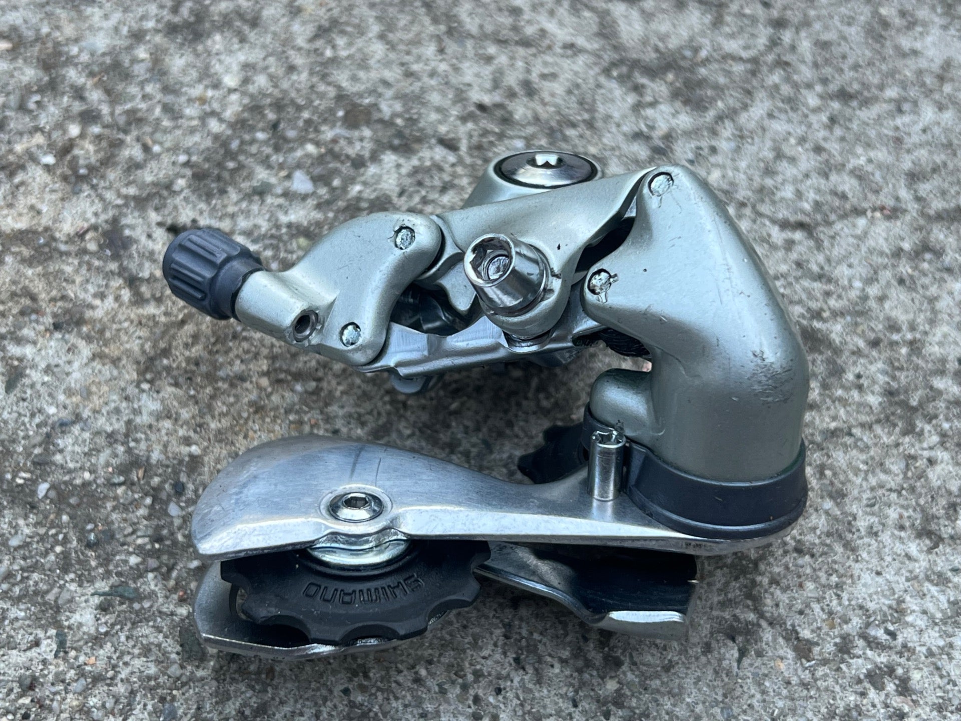 REBUILT Shimano 105 RD-1055 7 Speed Short Cage Rear Derailleur Vintage Road - Image 3