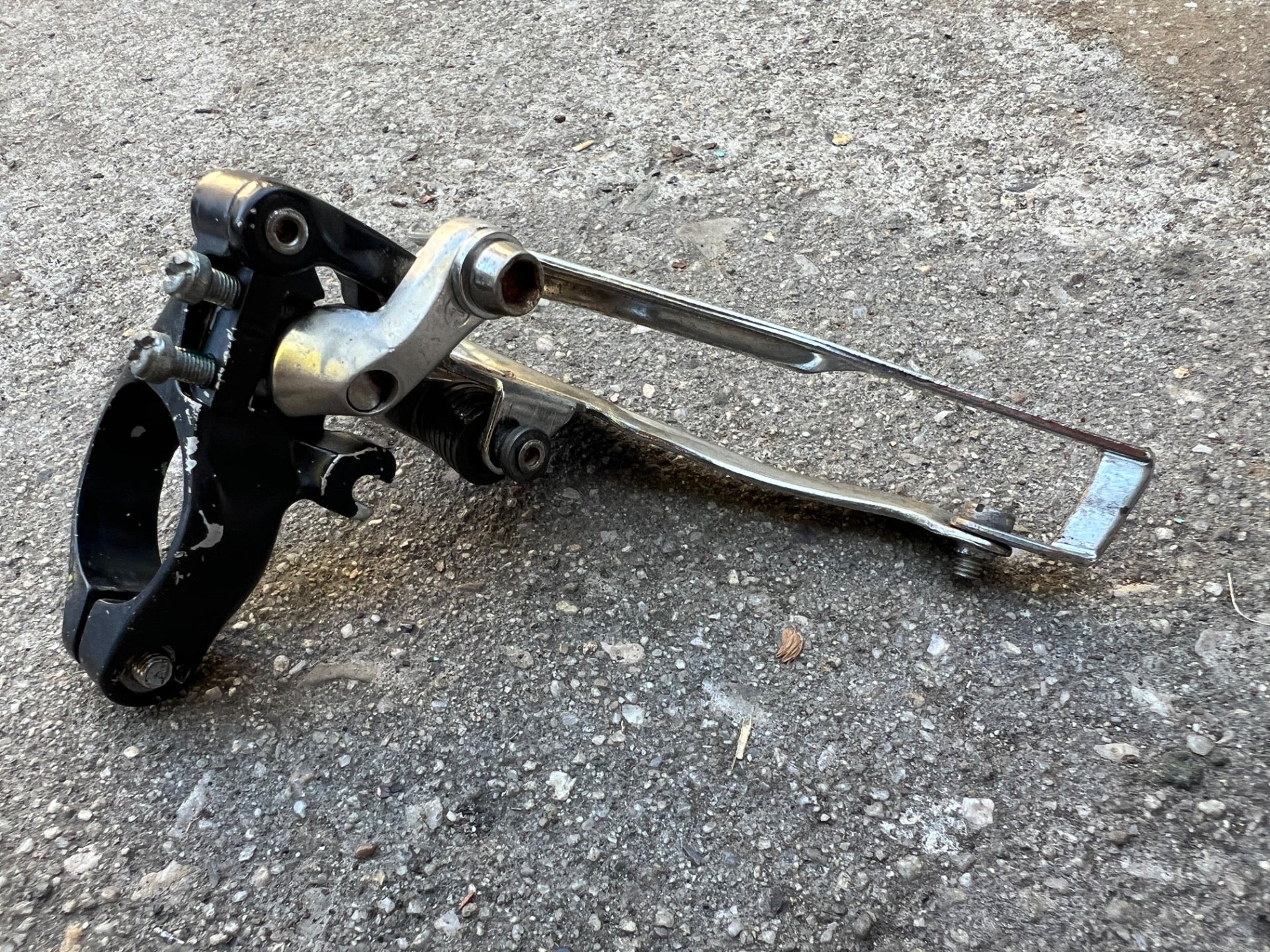 Suntour 28.6mm Top Pull Front Derailleur Vintage MTB Hybrid Triple Black - Image 3