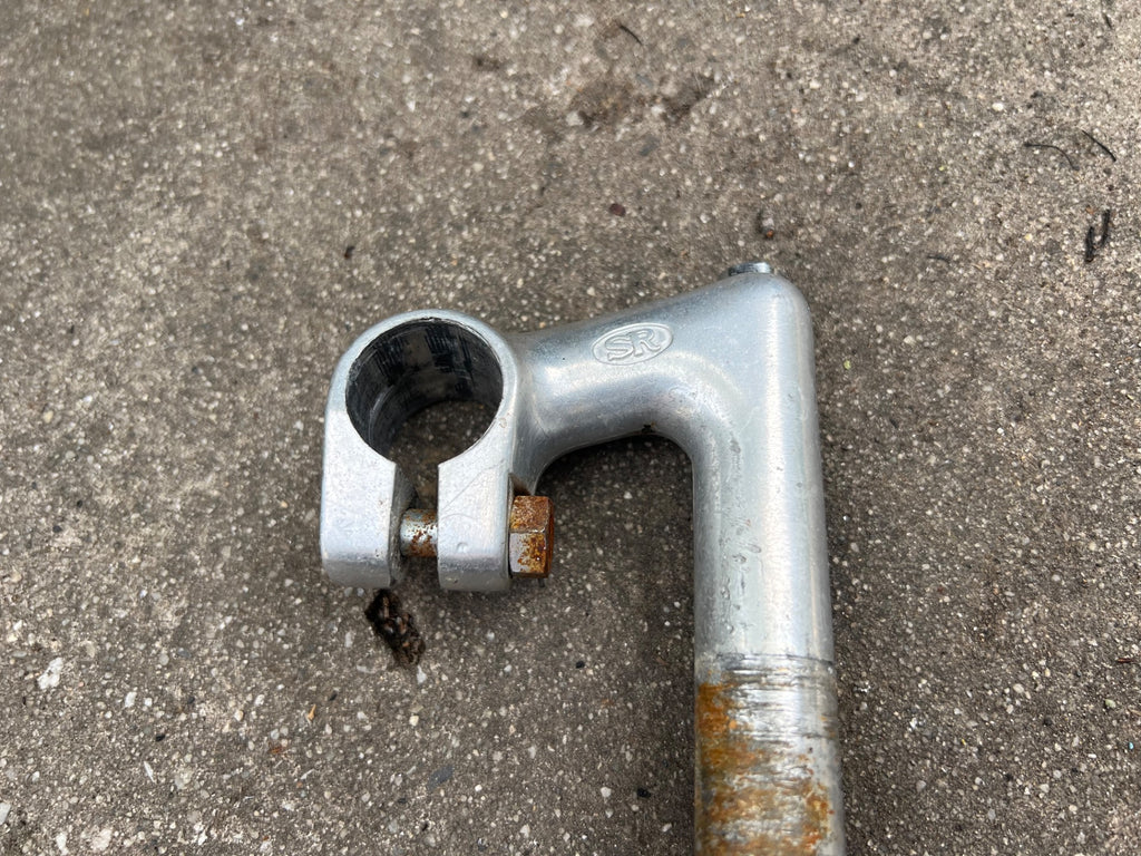 SR Quill Stem 60x25.4mm 1in Silver Vintage Road Touring Cruiser Bike Retro Gray - Image 3