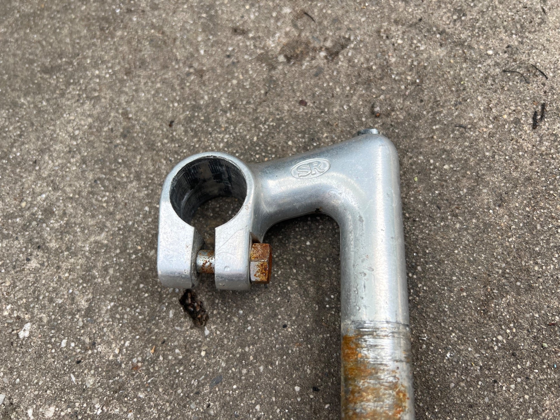 SR Quill Stem 60x25.4mm 1in Silver Vintage Road Touring Cruiser Bike Retro Gray - Image 3