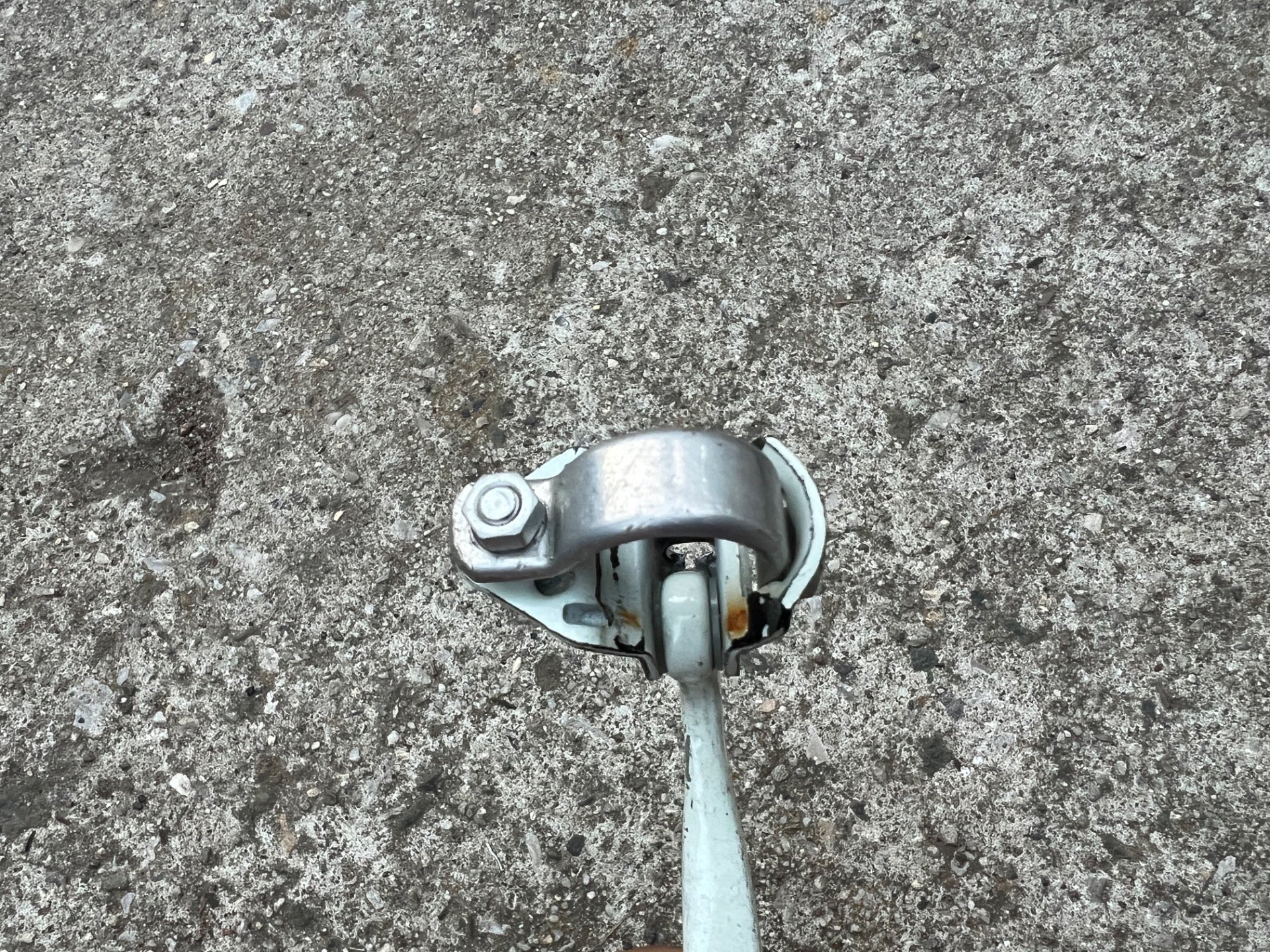MX White Right Rear Brake Lever Vintage BMX Bike Retro Freestyle OG  - Image 3