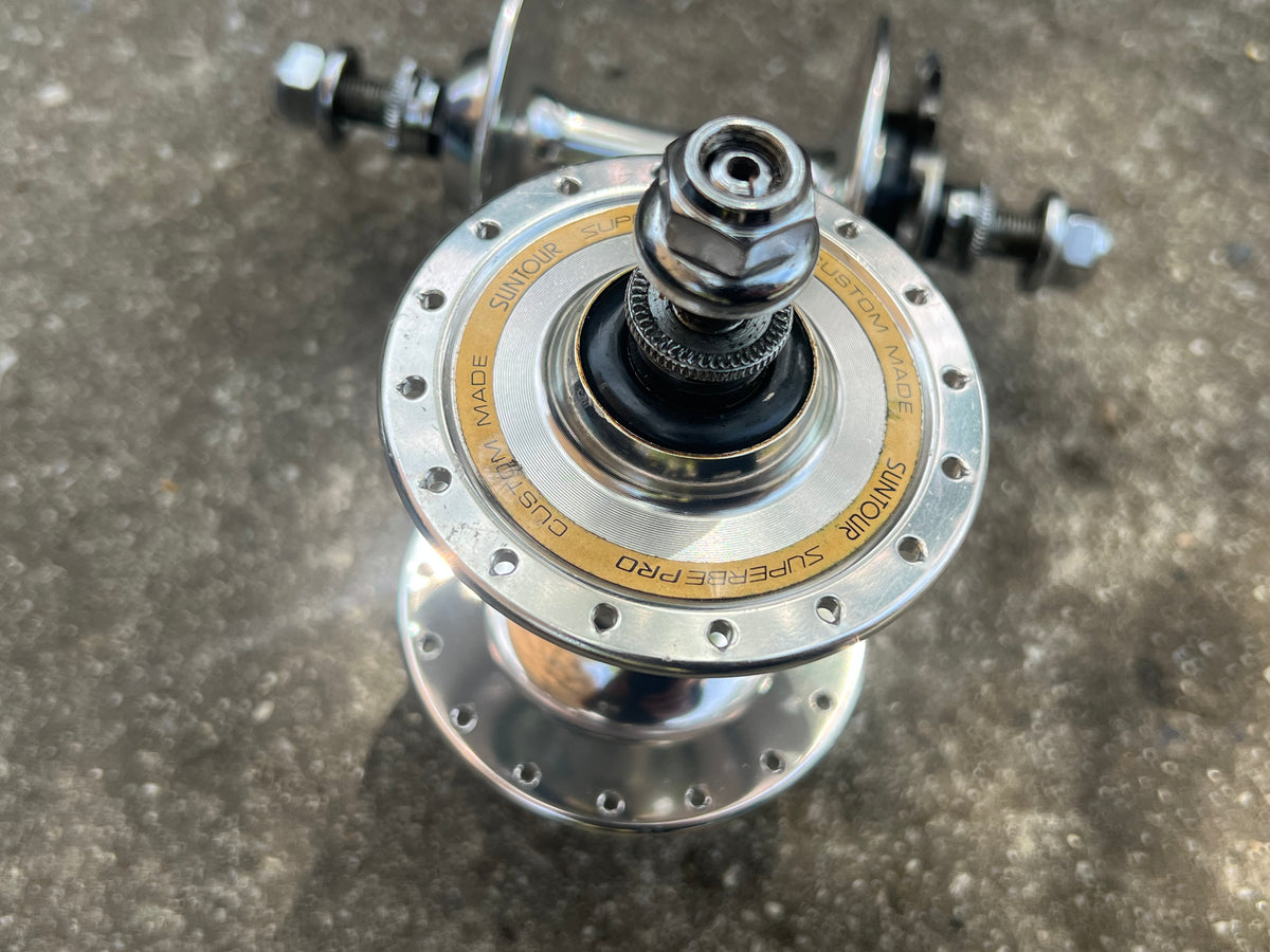 Suntour Superbe Pro Custom Track Hubset 32H 100/120mm Hubs Vintage