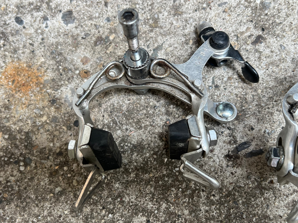 Dia Compe 400 Side Pull Brake Set Vintage Road Bike Silver Gravel Touring Retro Brakes