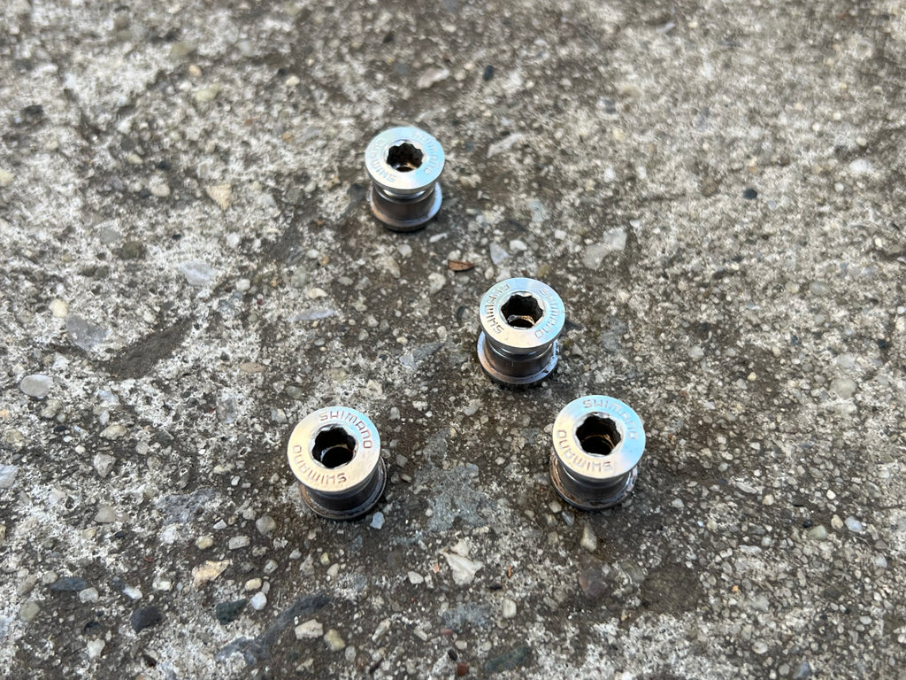 Shimano XTR Aluminum Chainring Bolts and Nuts 4 Bolt Vintage MTB Mountain
