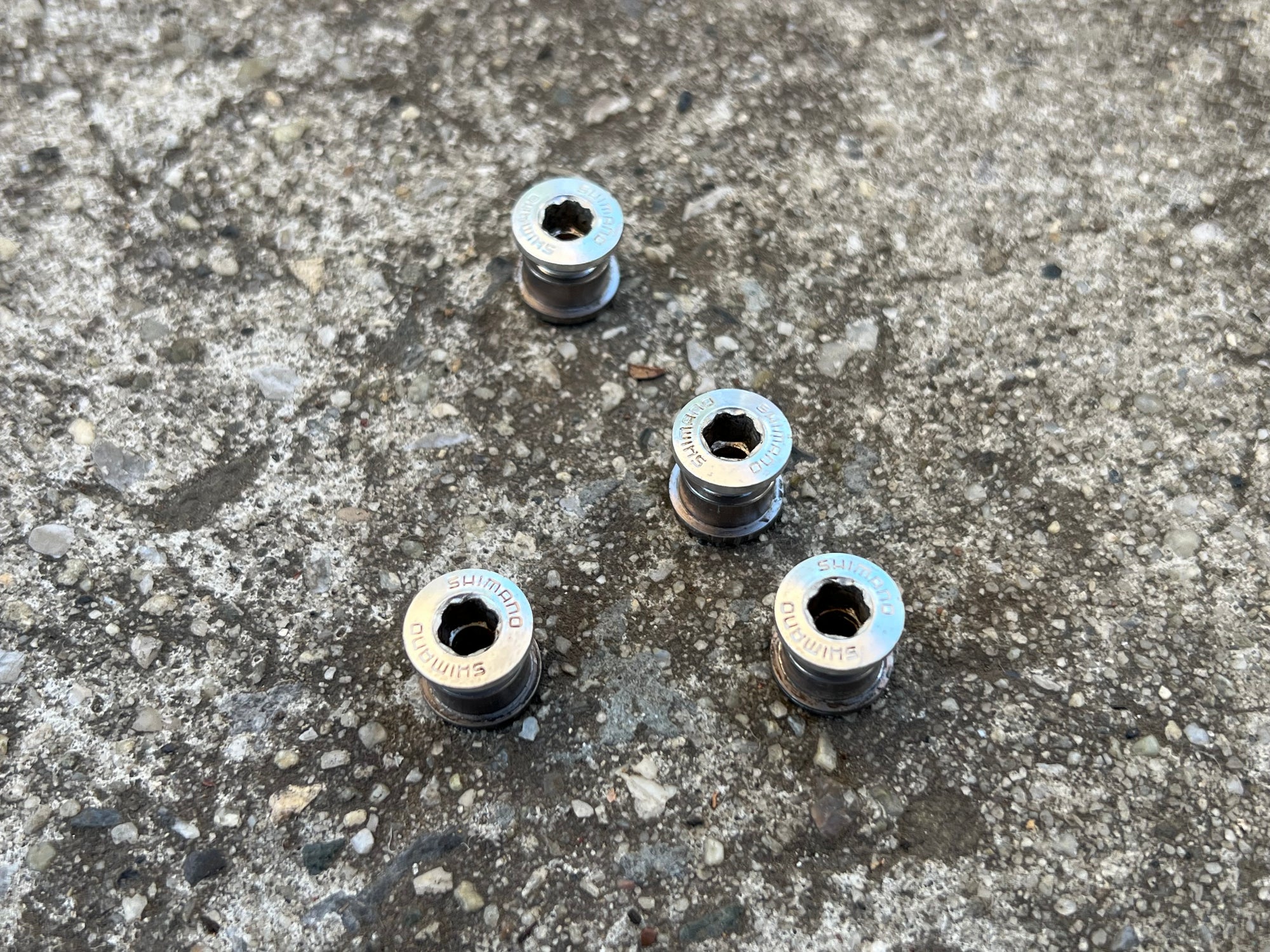 Shimano XTR Aluminum Chainring Bolts and Nuts 4 Bolt Vintage MTB Mountain
