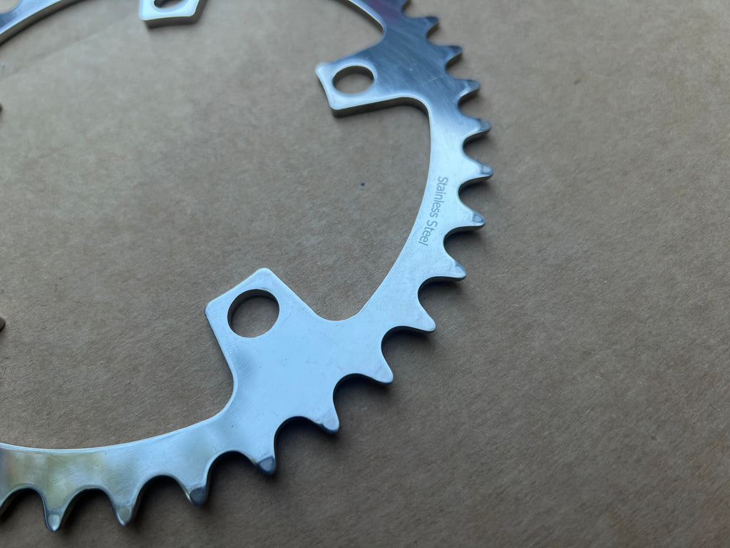 NOS NEW Surly 110 BCD 40T Single Speed Stainless Steel Chainring Track Road Commuter 3/32”