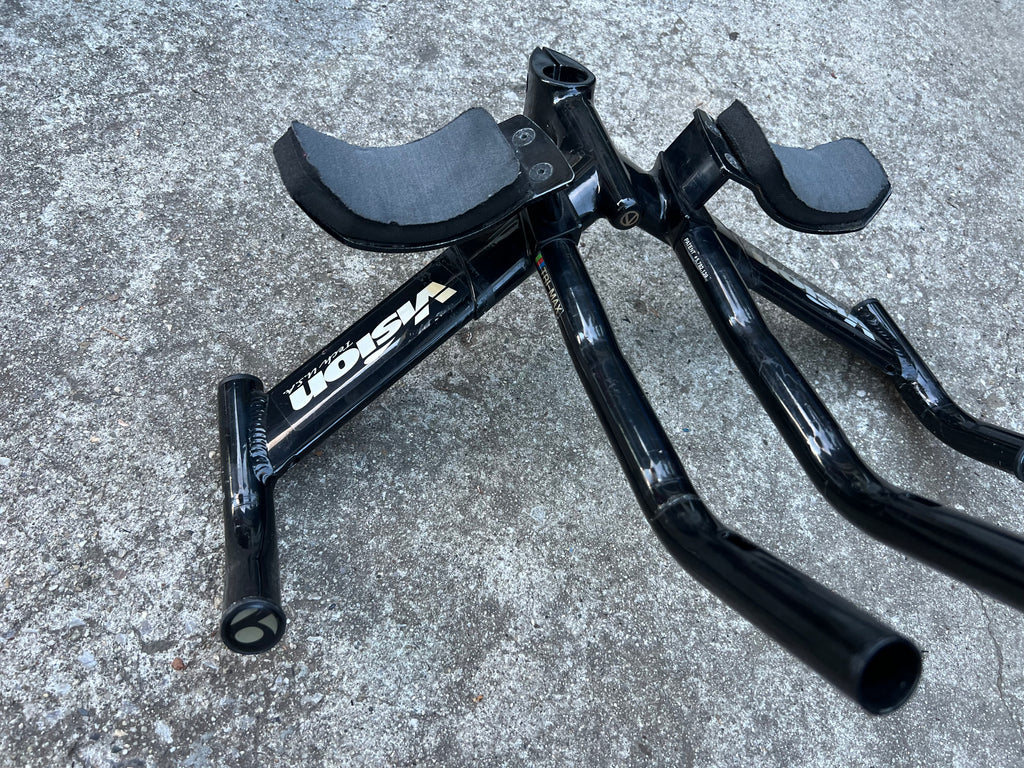 Vision TriMax 1” Threadless Triathlon Bars Cockpit Black Vintage Road Bike